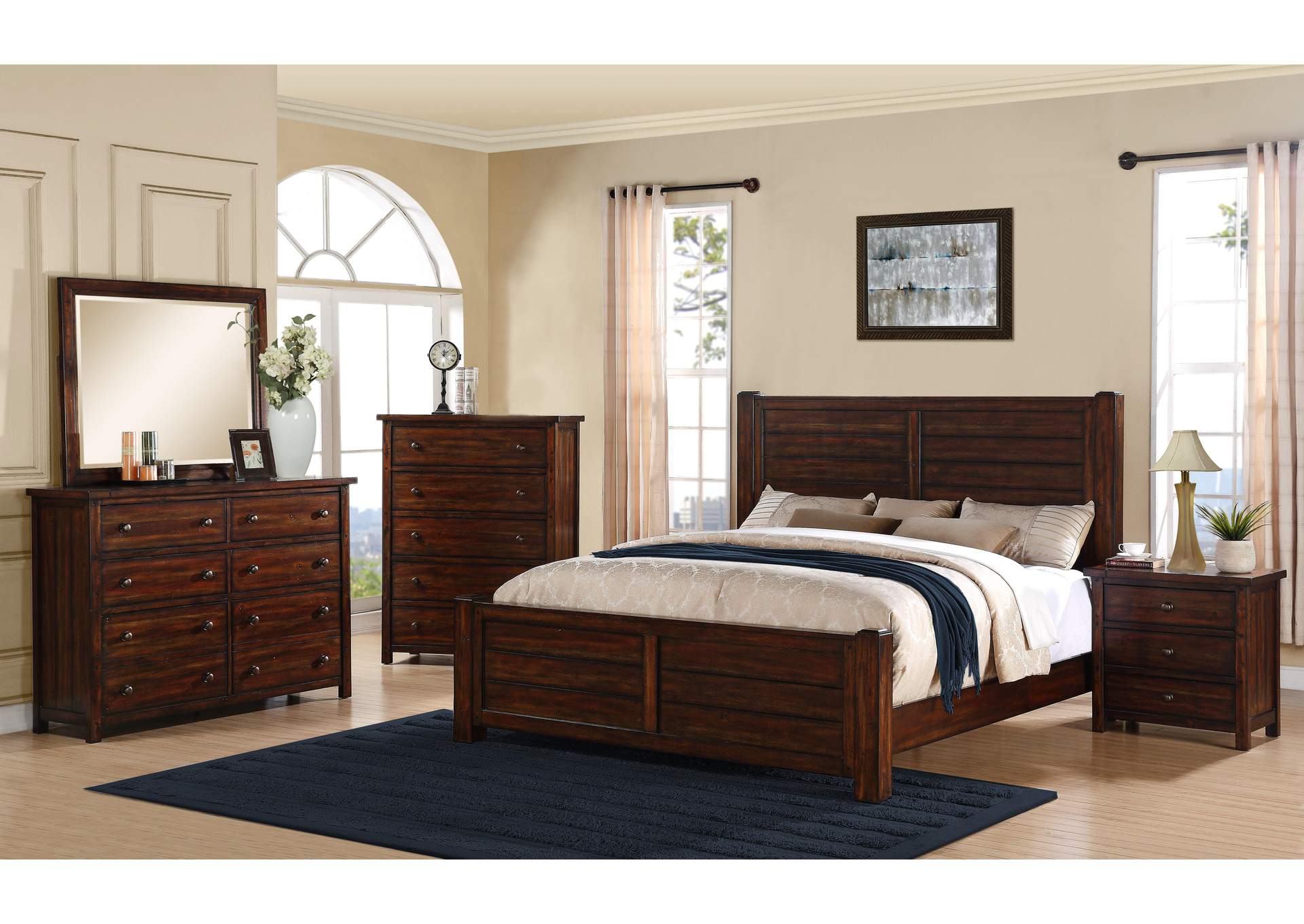Dawson Creek Queen Panel Bed image 1