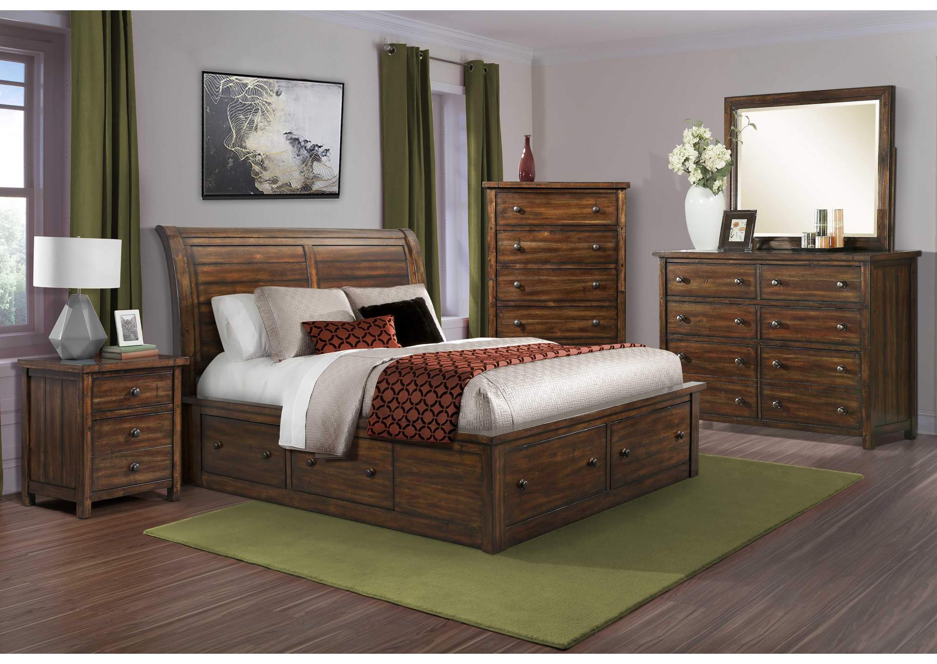 Dawson Creek King Storage Bed image 1