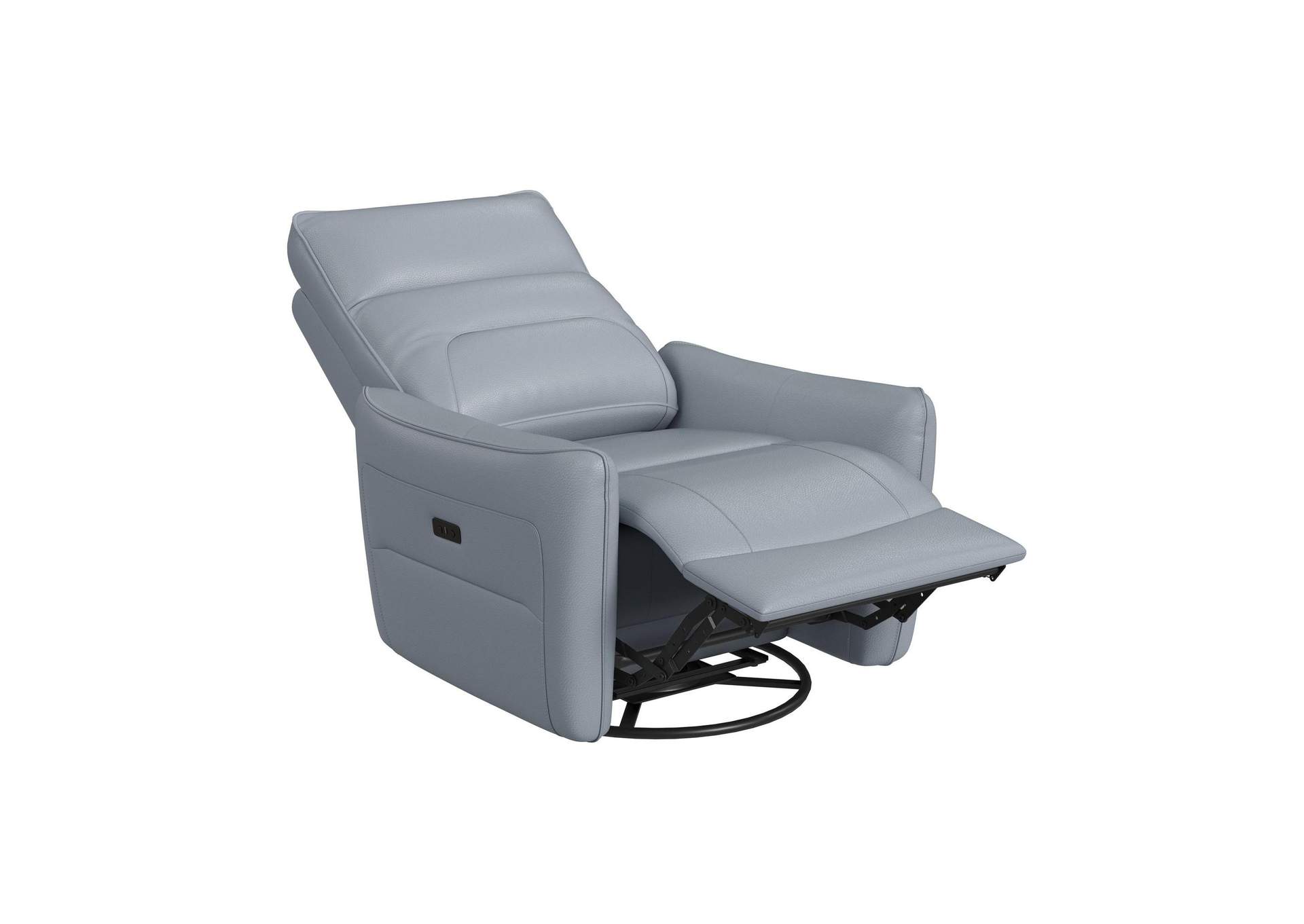 Deco P1 Recliner With Glider And Swivel In Del Mar Aqua image 4