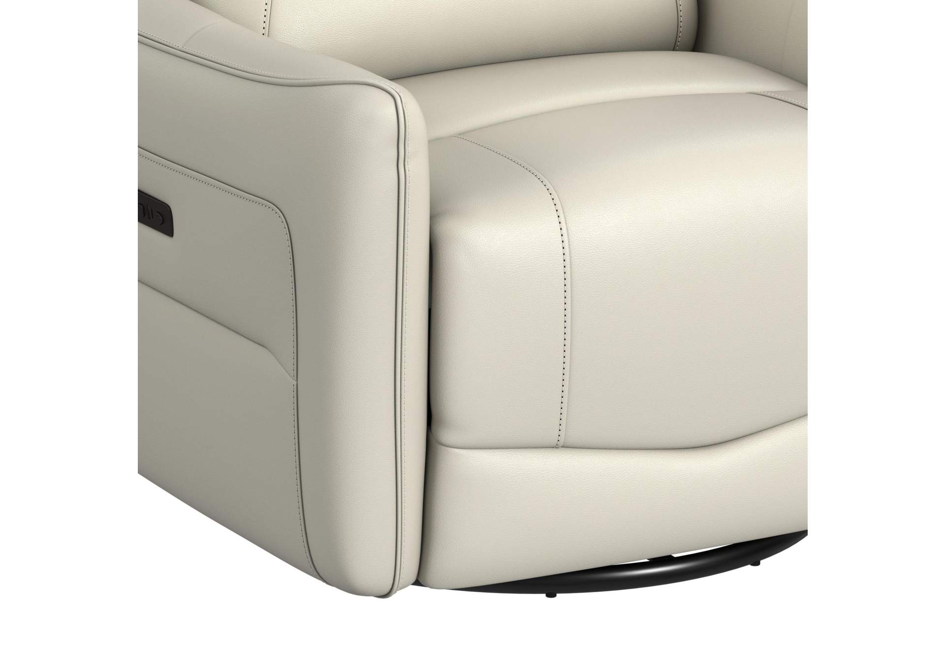 Deco P1 Recliner With Glider And Swivel In Del Mar Cream image 5