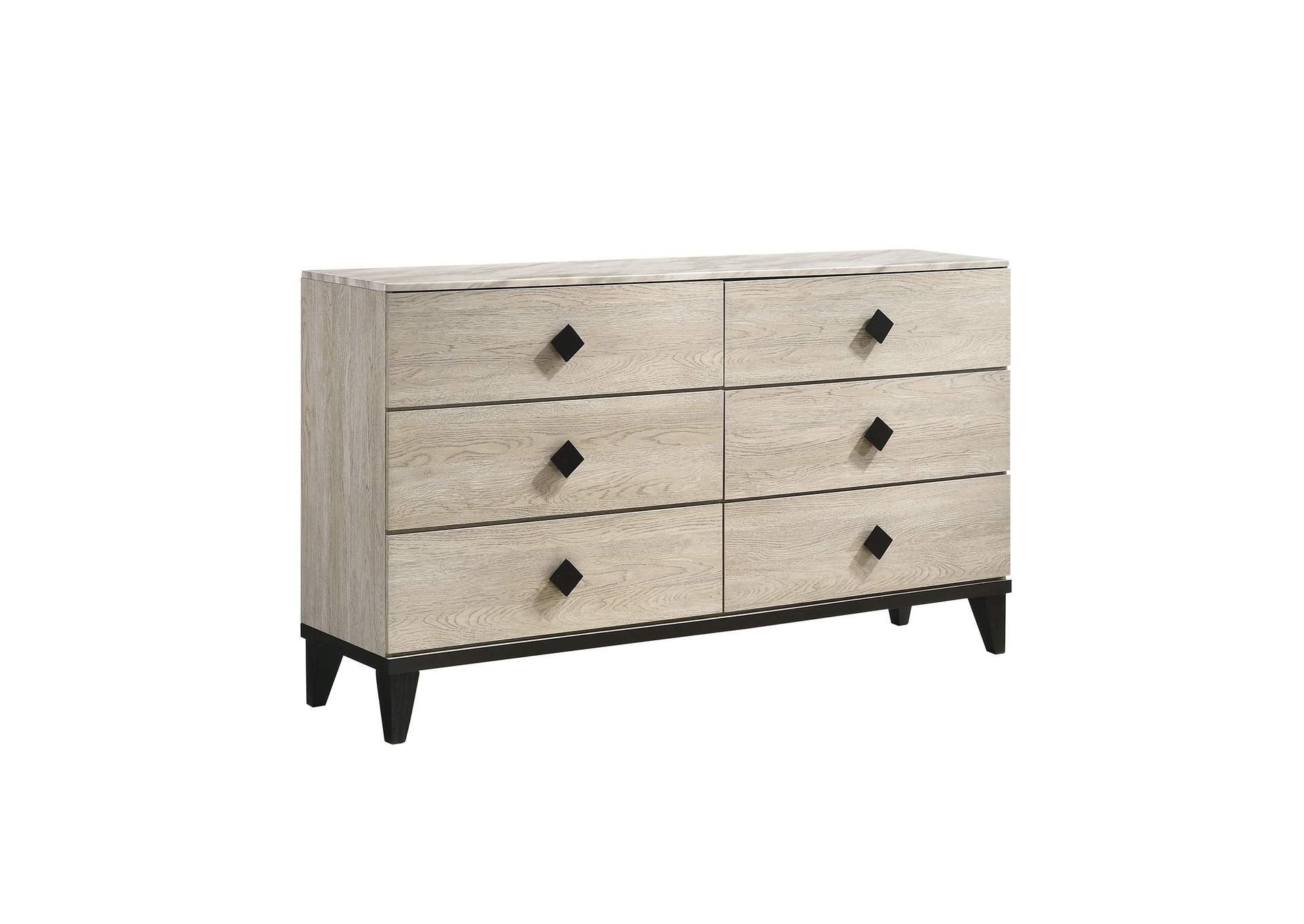 Delta Dresser - Marble Grain Paper Tops