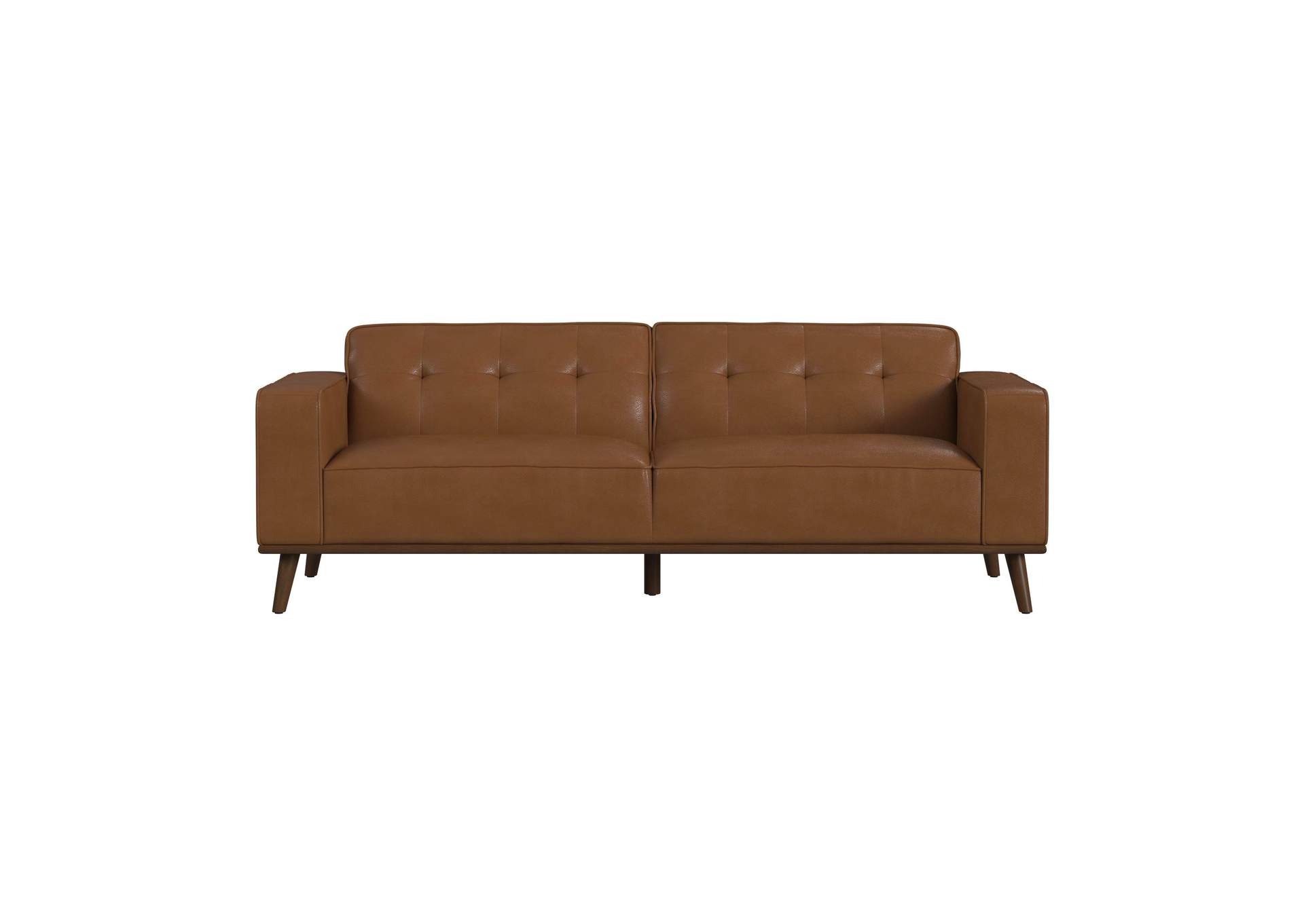 Destiny Sofa With Wood Front In Pebble Tan image 4