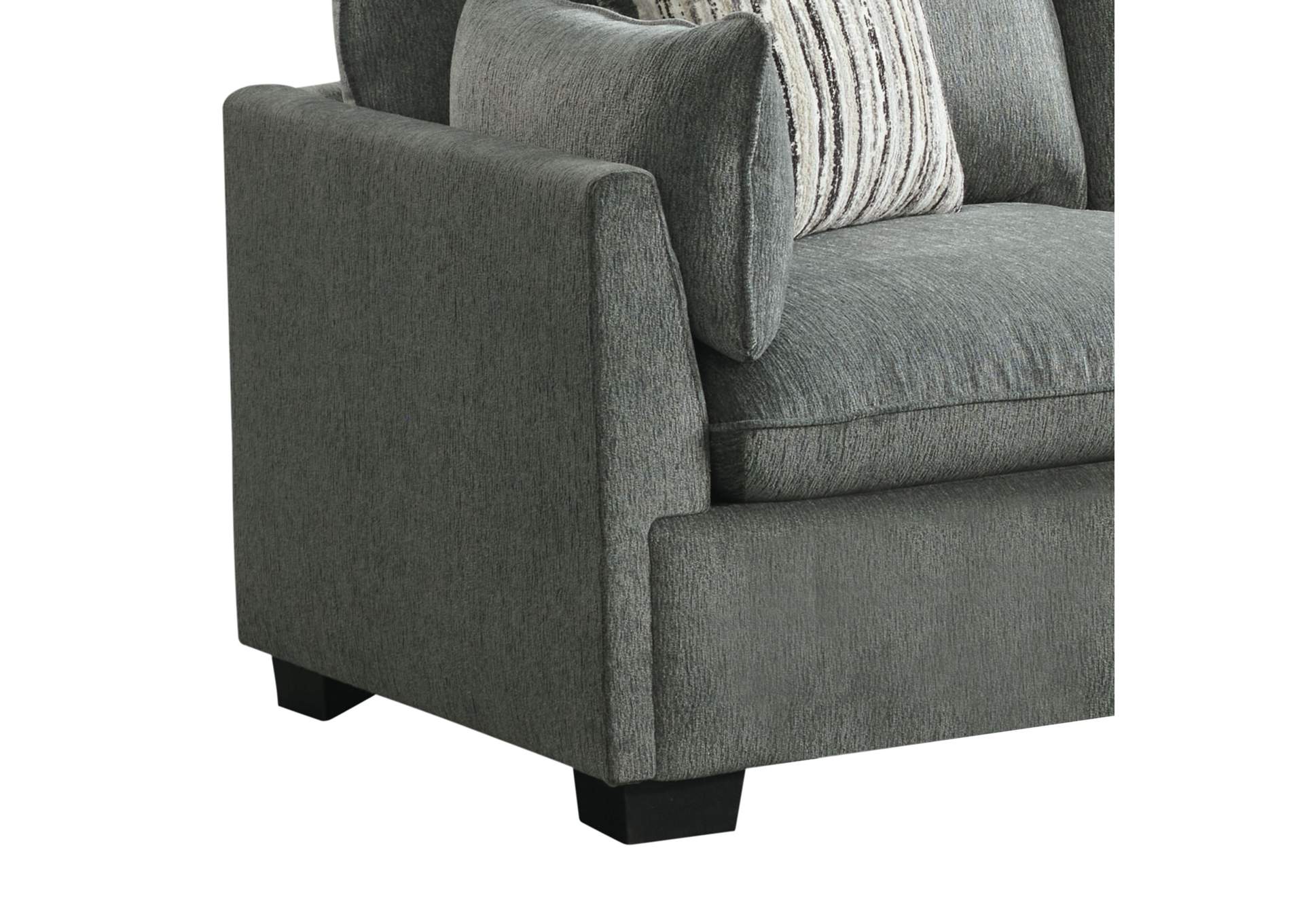 Deville Modular 6 Piece Living Room Set In Nova Grey image 7
