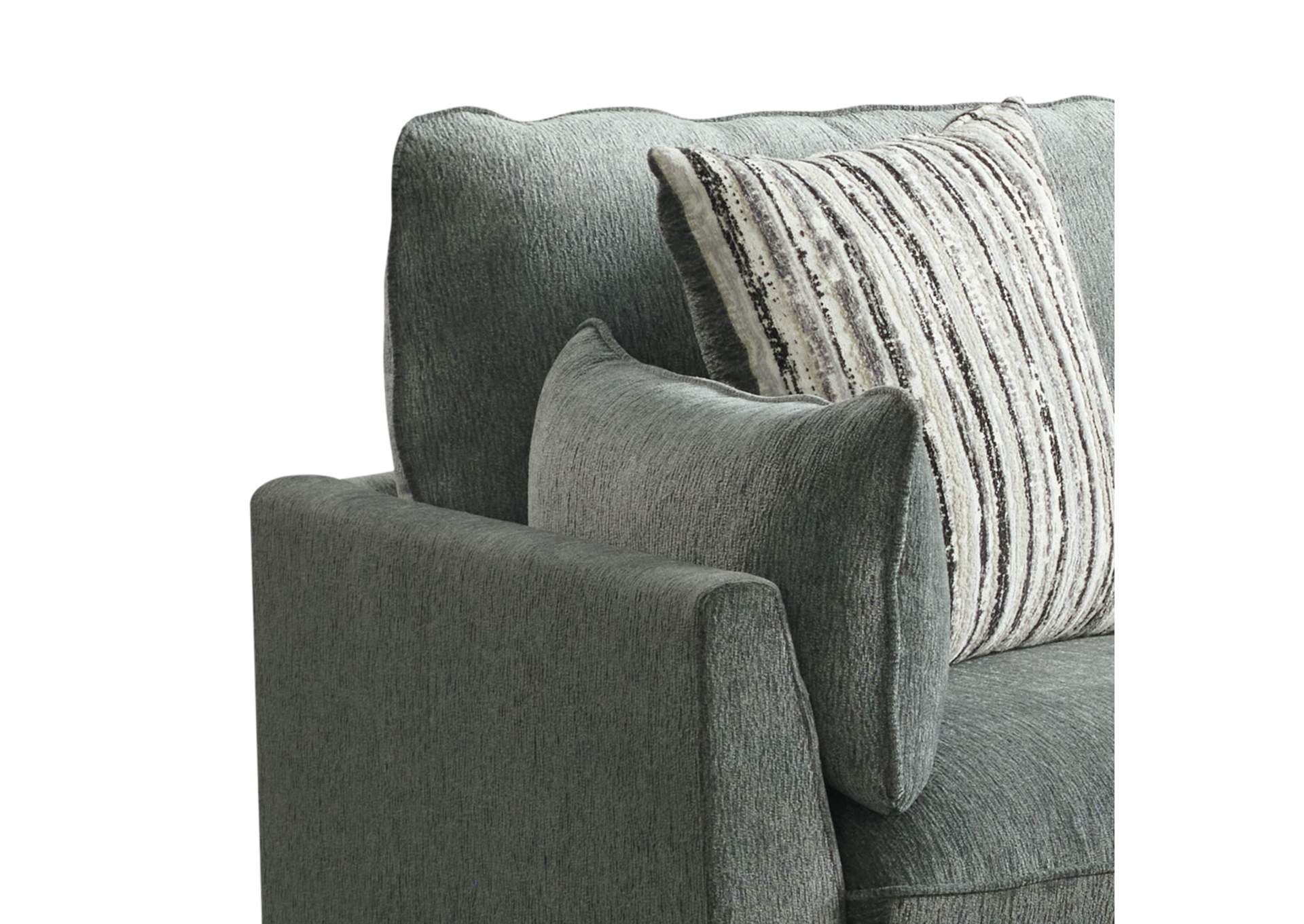 Deville Modular 6 Piece Living Room Set In Nova Grey image 6