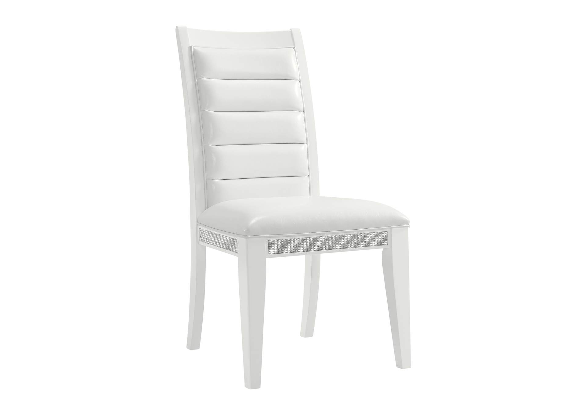 Diedra 7 Piece Standard Height Dining Set In White - Table And Six Chairs image 4
