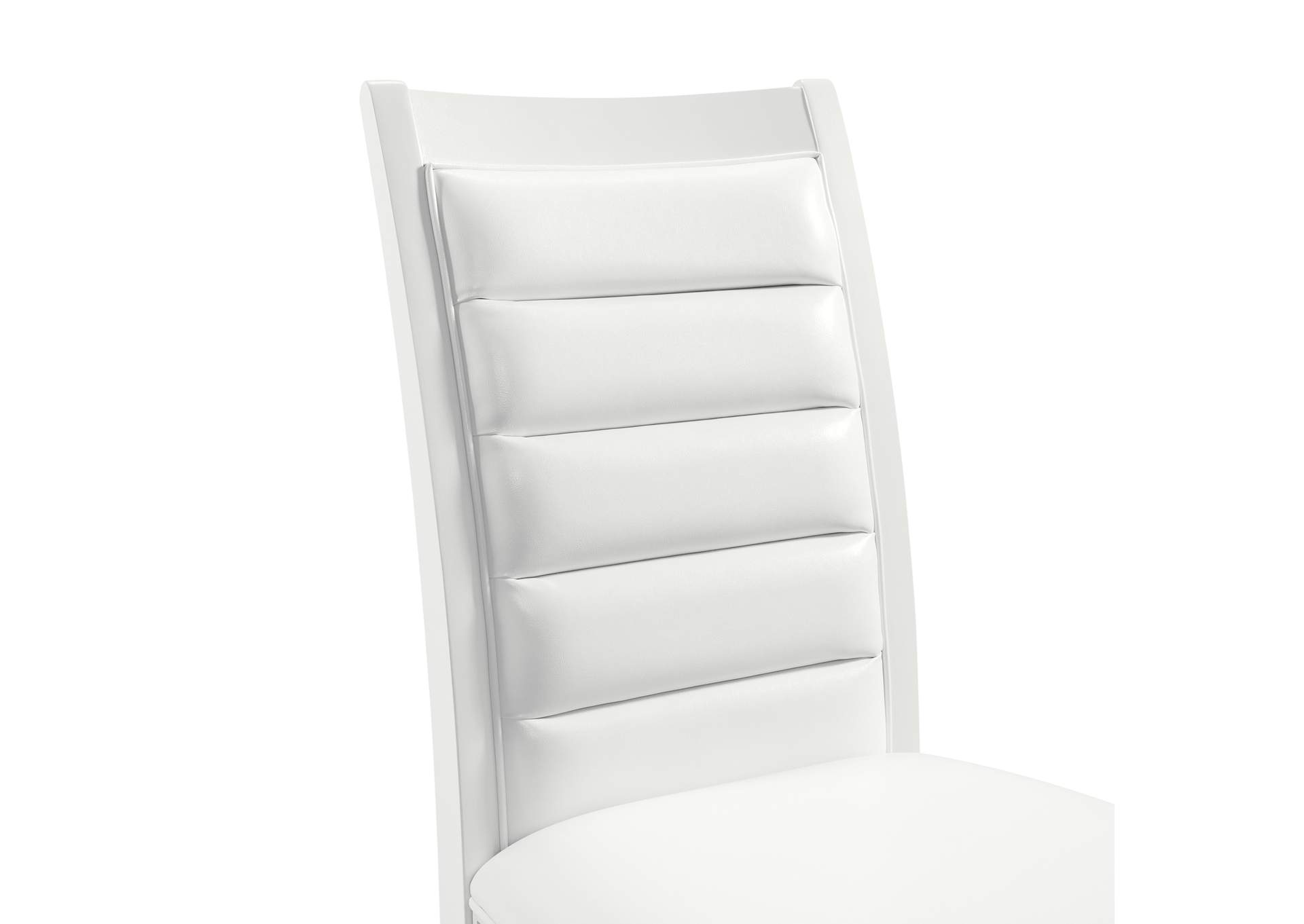 Diedra 7 Piece Standard Height Dining Set In White - Table And Six Chairs image 8
