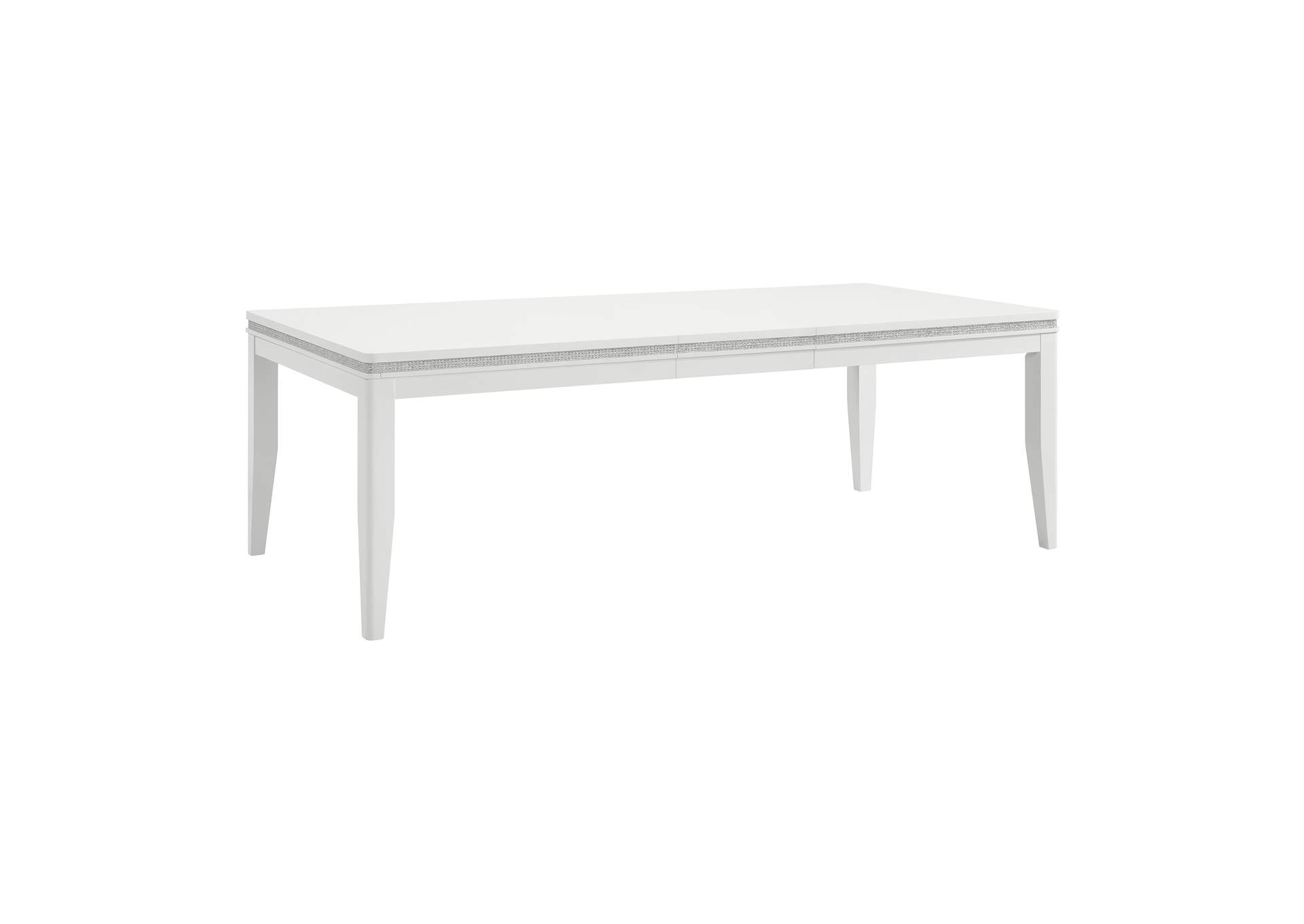 Diedra 7 Piece Standard Height Dining Set In White - Table And Six Chairs image 3