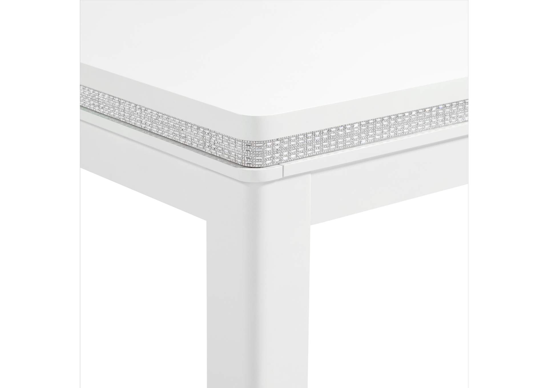 Diedra 7 Piece Standard Height Dining Set In White - Table And Six Chairs image 6