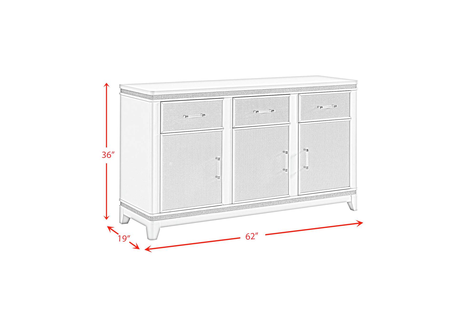 Diedra Server In White image 10