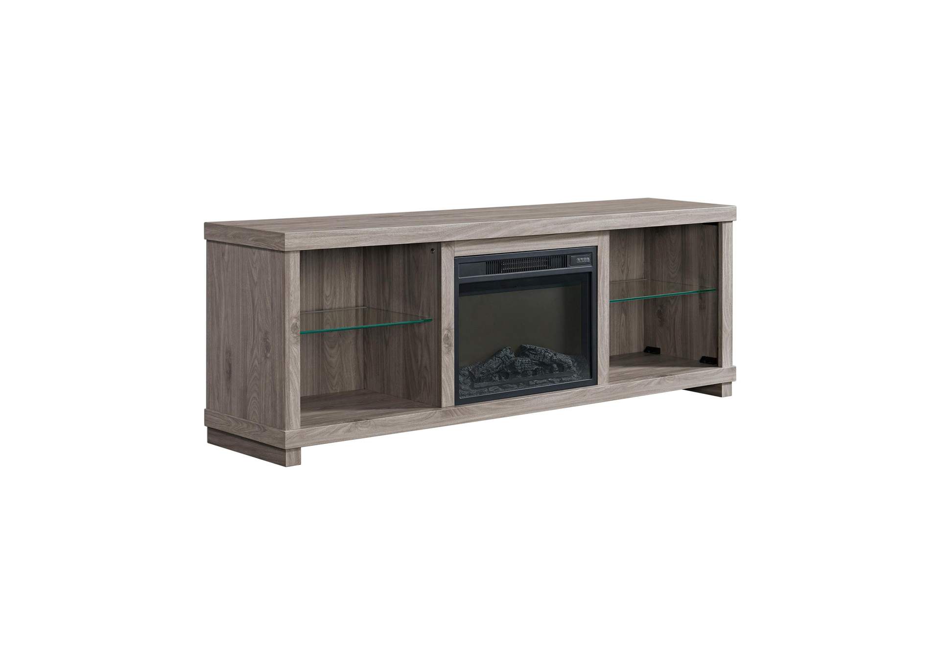 Doha Console With 23 Fireplace Insert In Grey image 4