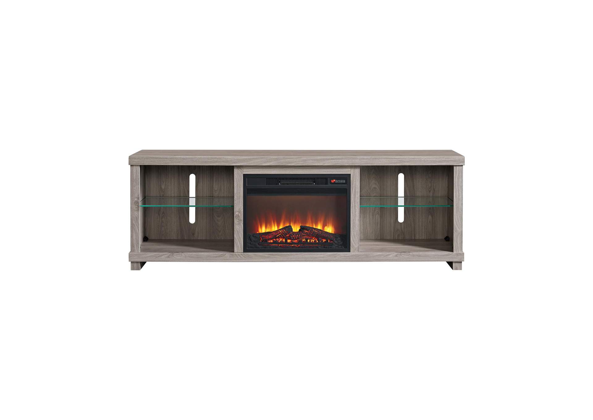Doha Console With 23 Fireplace Insert In Grey image 5