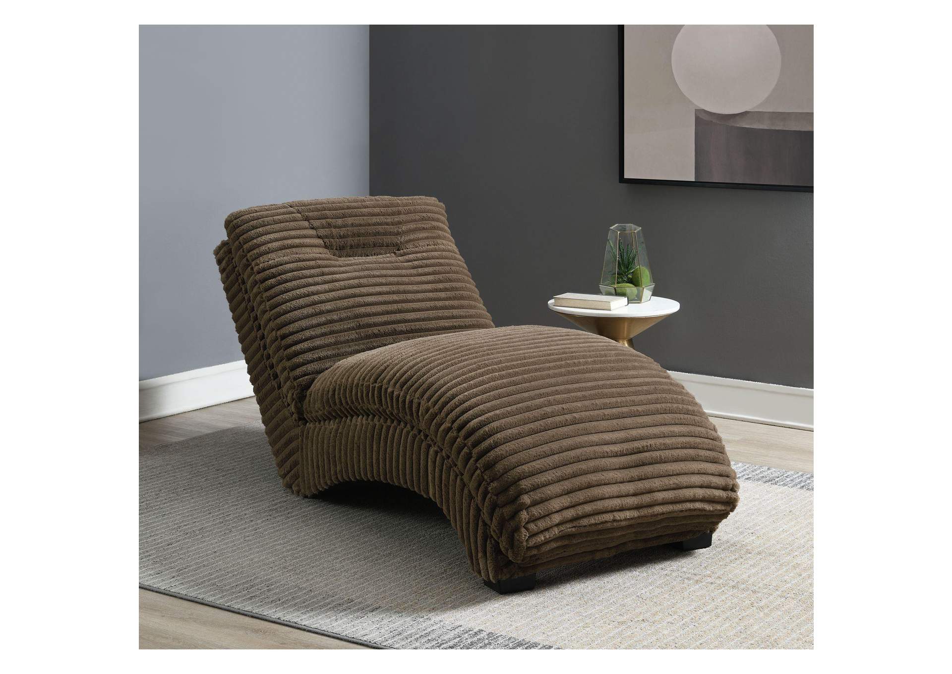 Dominick Ii Chaise In Masis Cocoa image 1