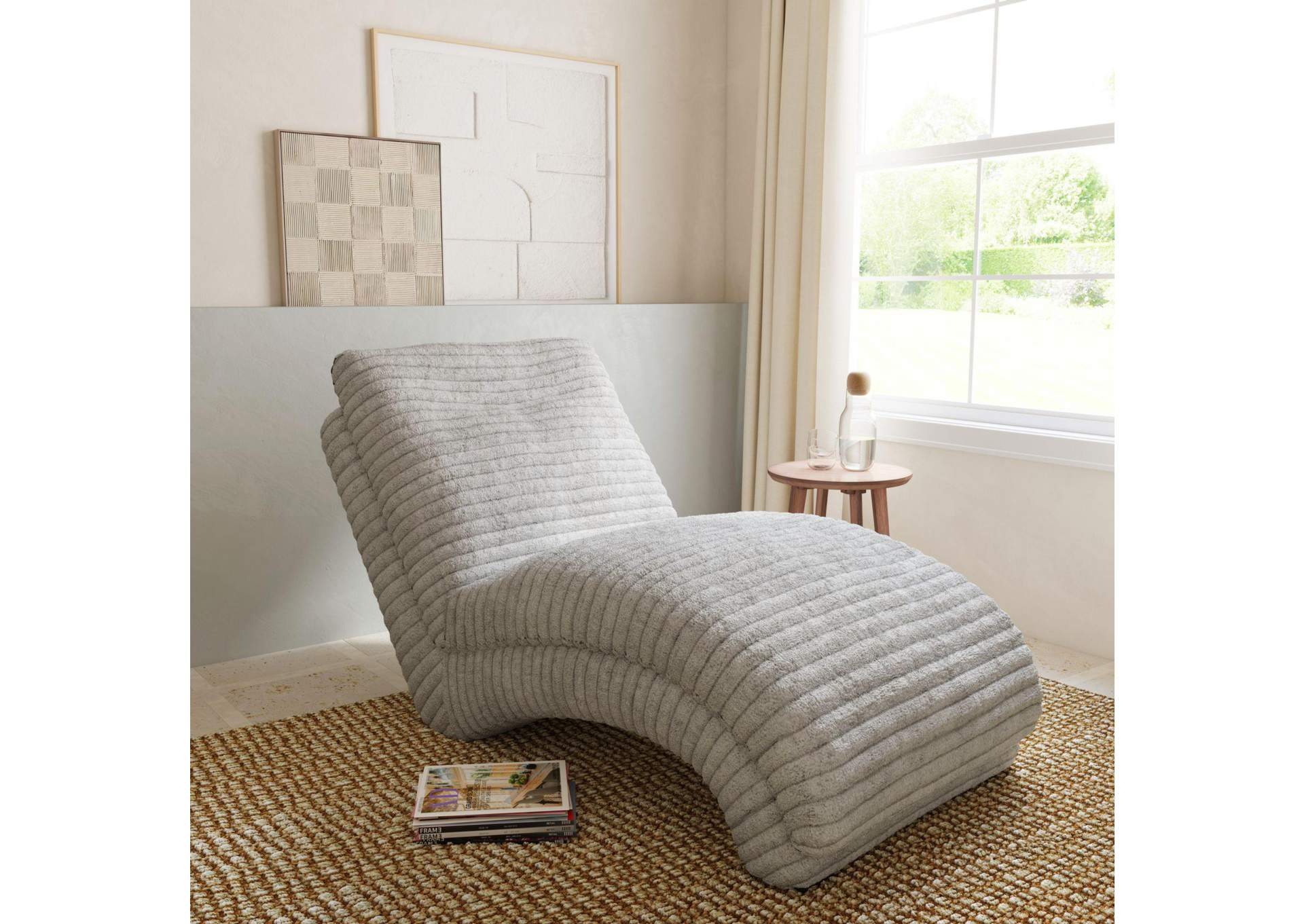 Dominick Ii Chaise In Masis Dove image 1