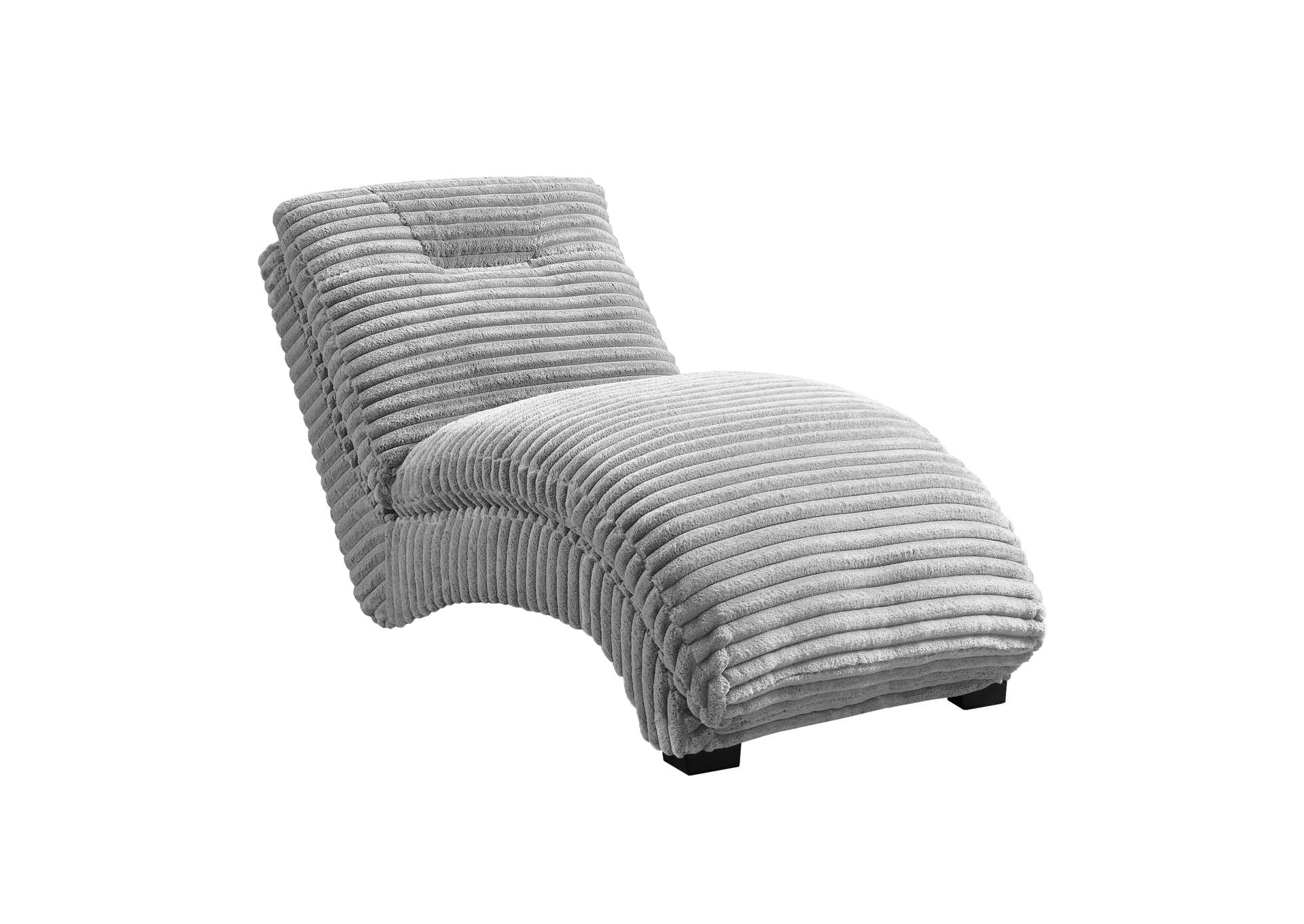 Dominick Ii Chaise In Masis Silver