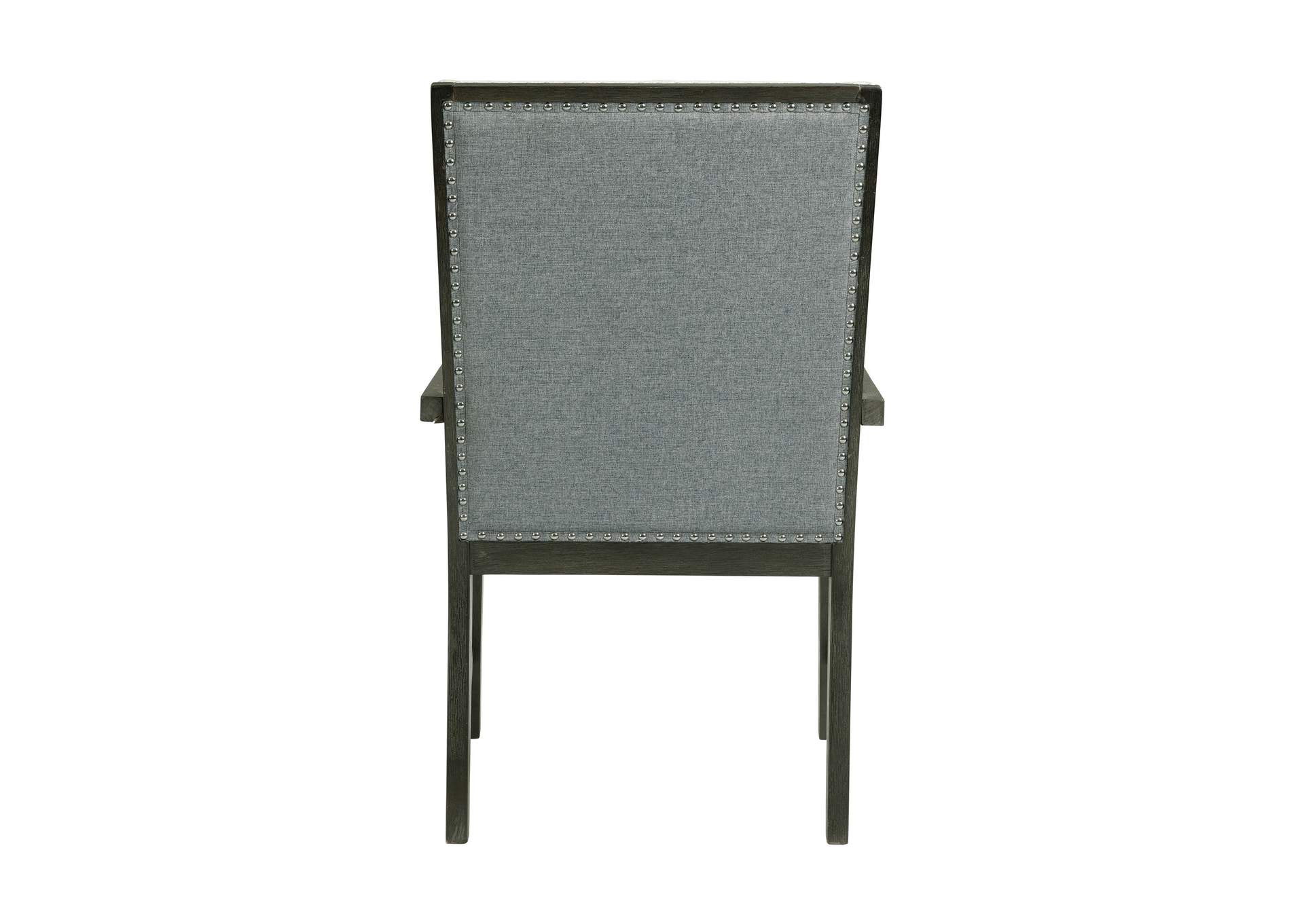 Donovan Upholstery Arm Chair Dark 2 Per Pack