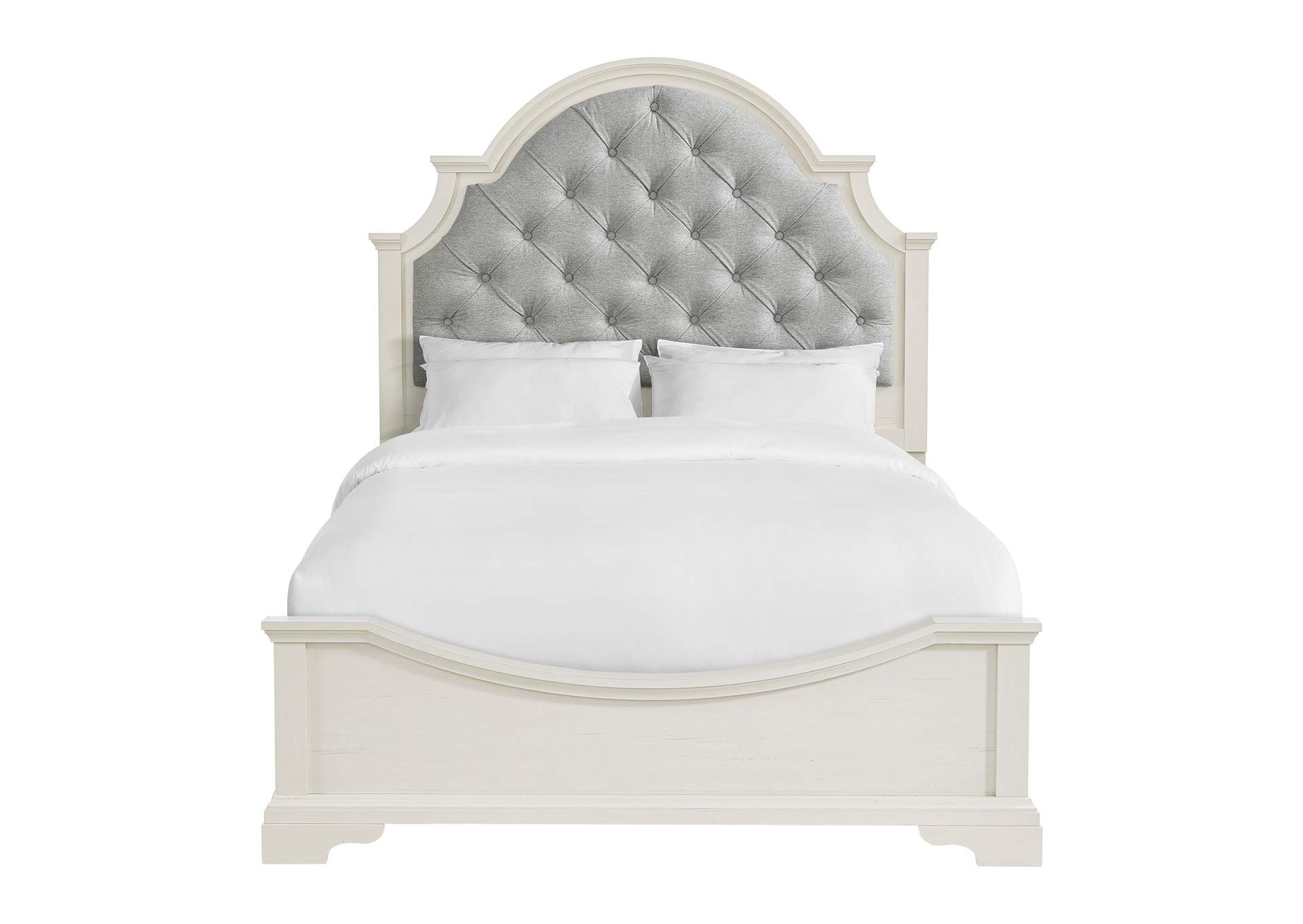 Eastwood Youth Full Upholstery Bed In White image 4
