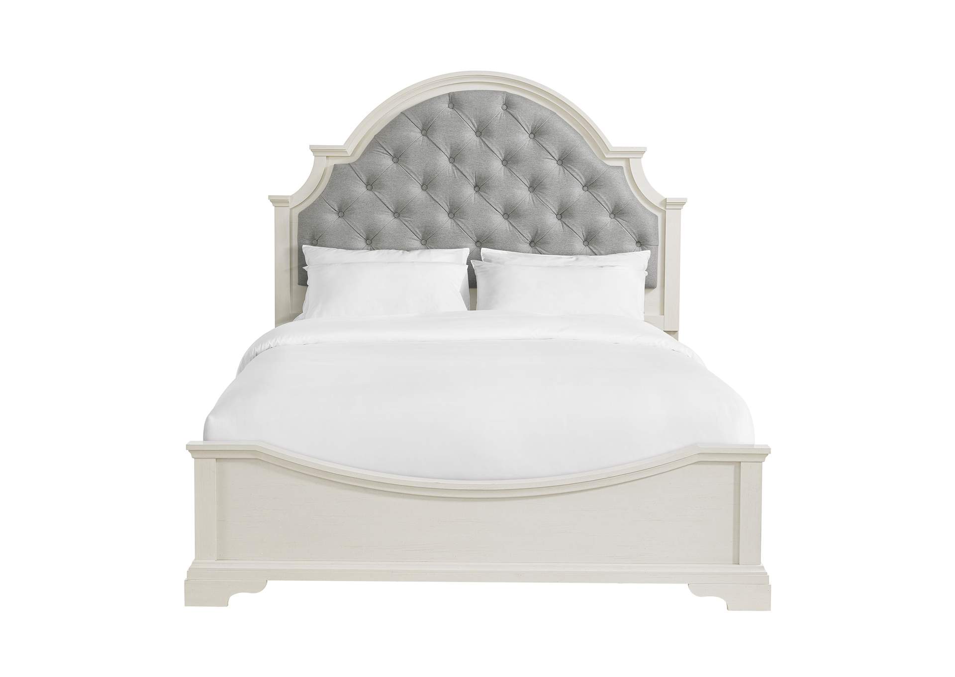 Eastwood Youth Queen Upholstery Bed In White image 4