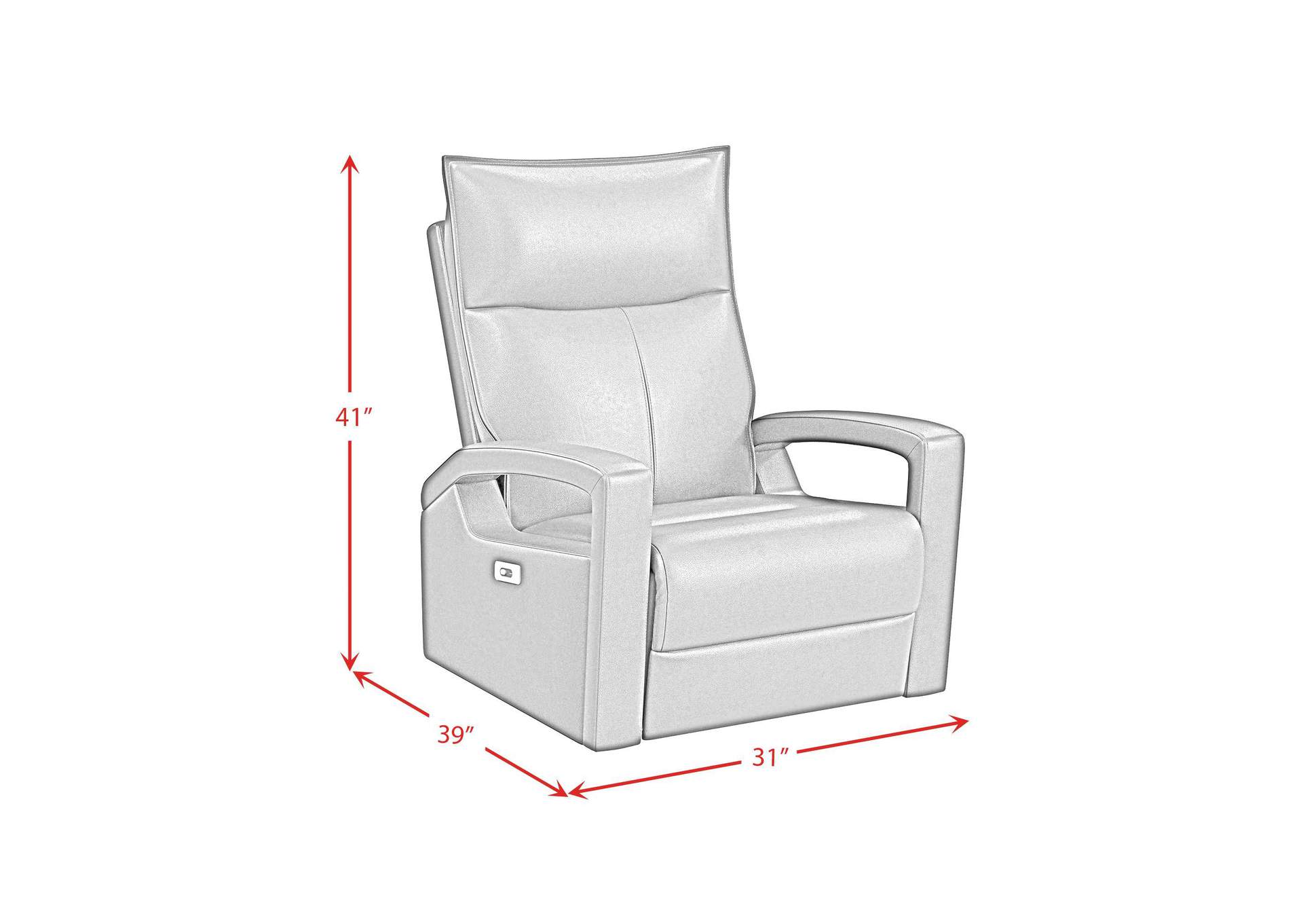 Eco P1 Recliner With Glider And Swivel In Del Mar Blue image 3