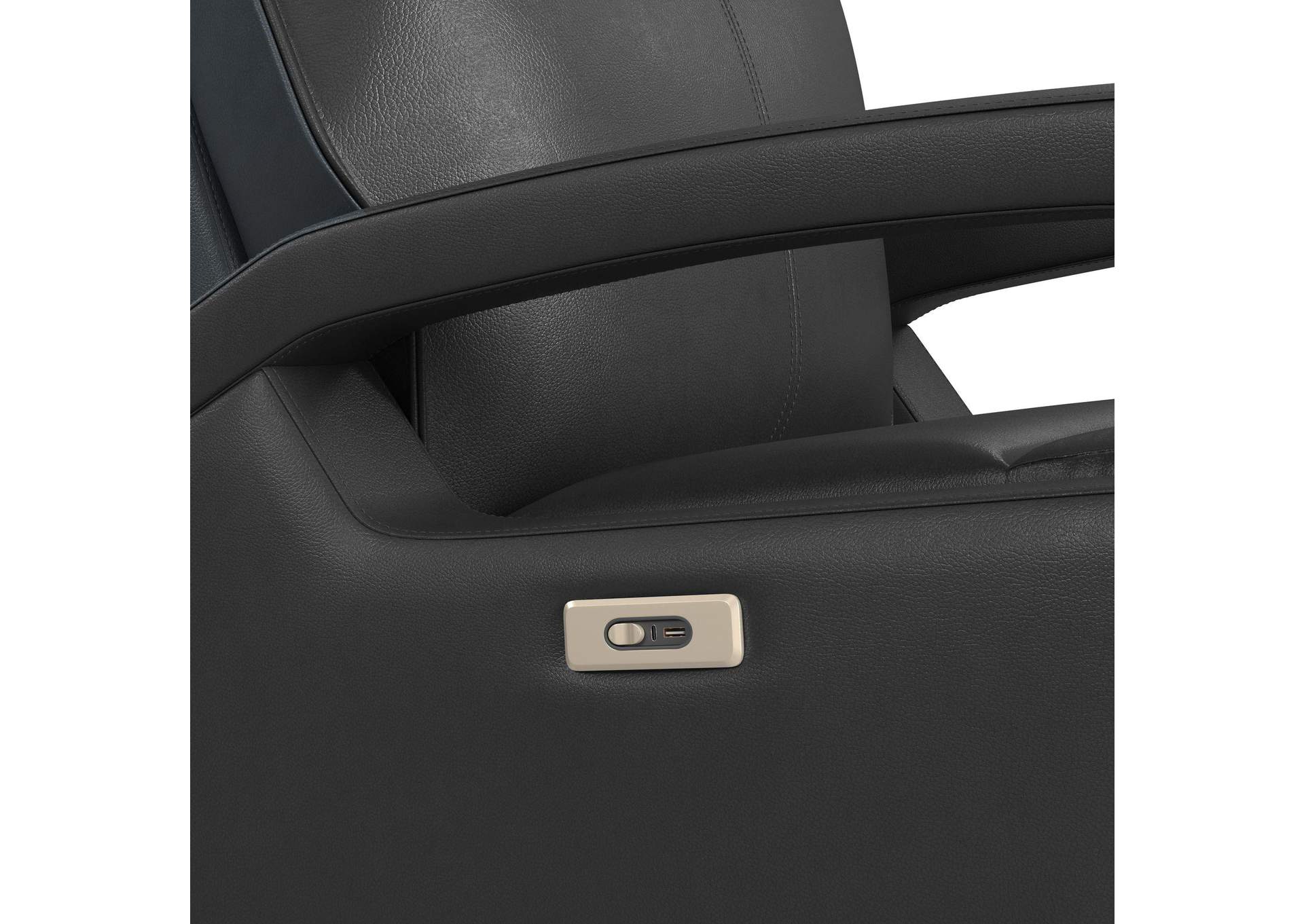 Eco P1 Recliner With Glider And Swivel In Del Mar Grey image 4