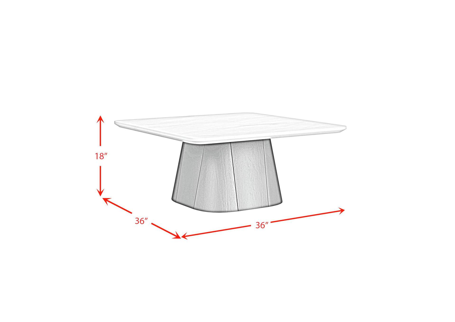 Edison Coffee Table In White And Black image 5