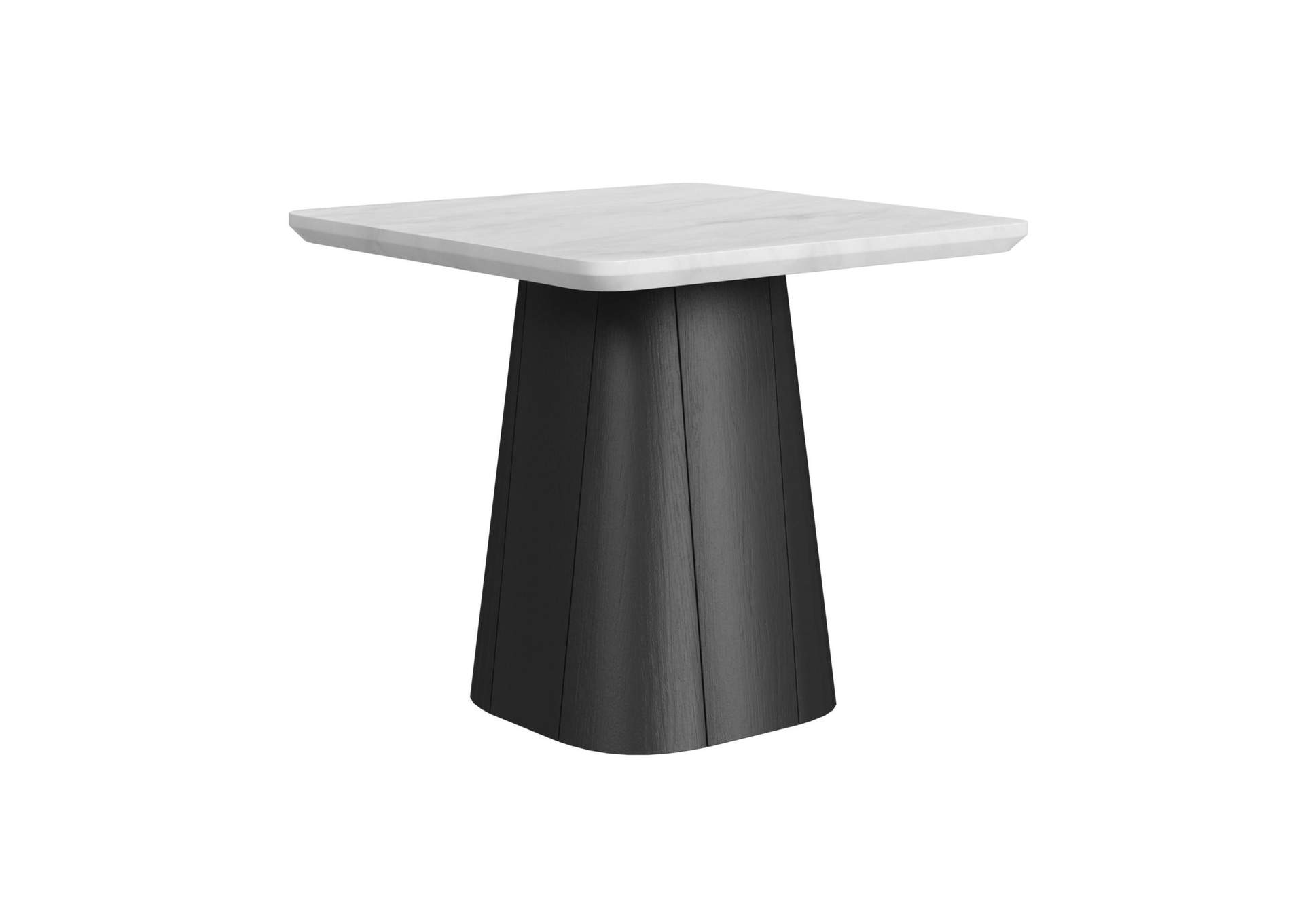 Edison End Table In White And Black image 6