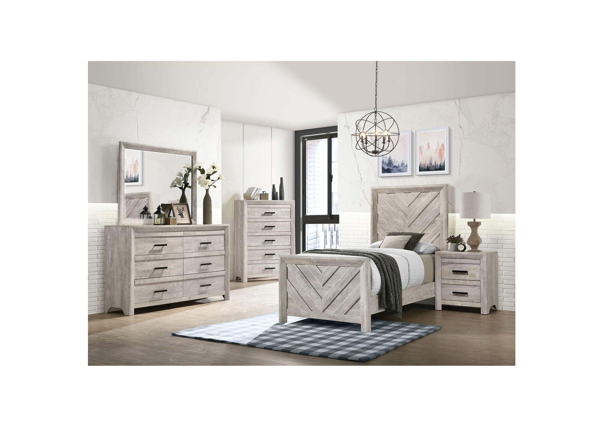 Eleanor Twin Bed In White image 1