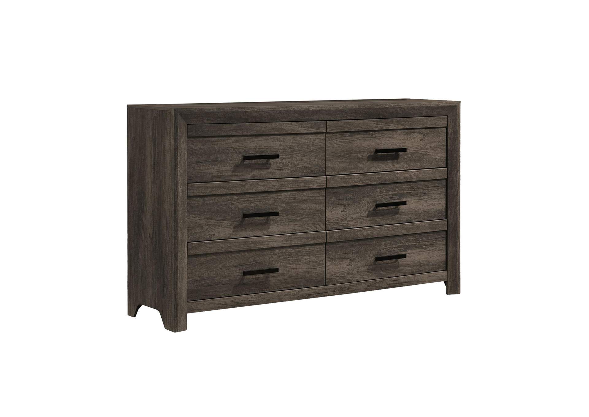 Eleanor 6 - Drawer Dresser In Mocha Grey image 9