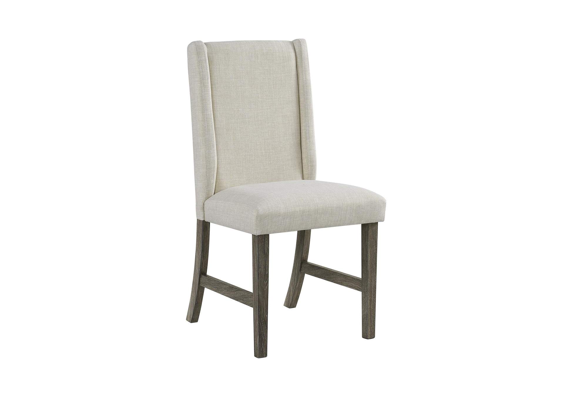 Eleanor Dining Side Chair With Heirloom Fabric In Mocha Grey 2 Per Carton image 3
