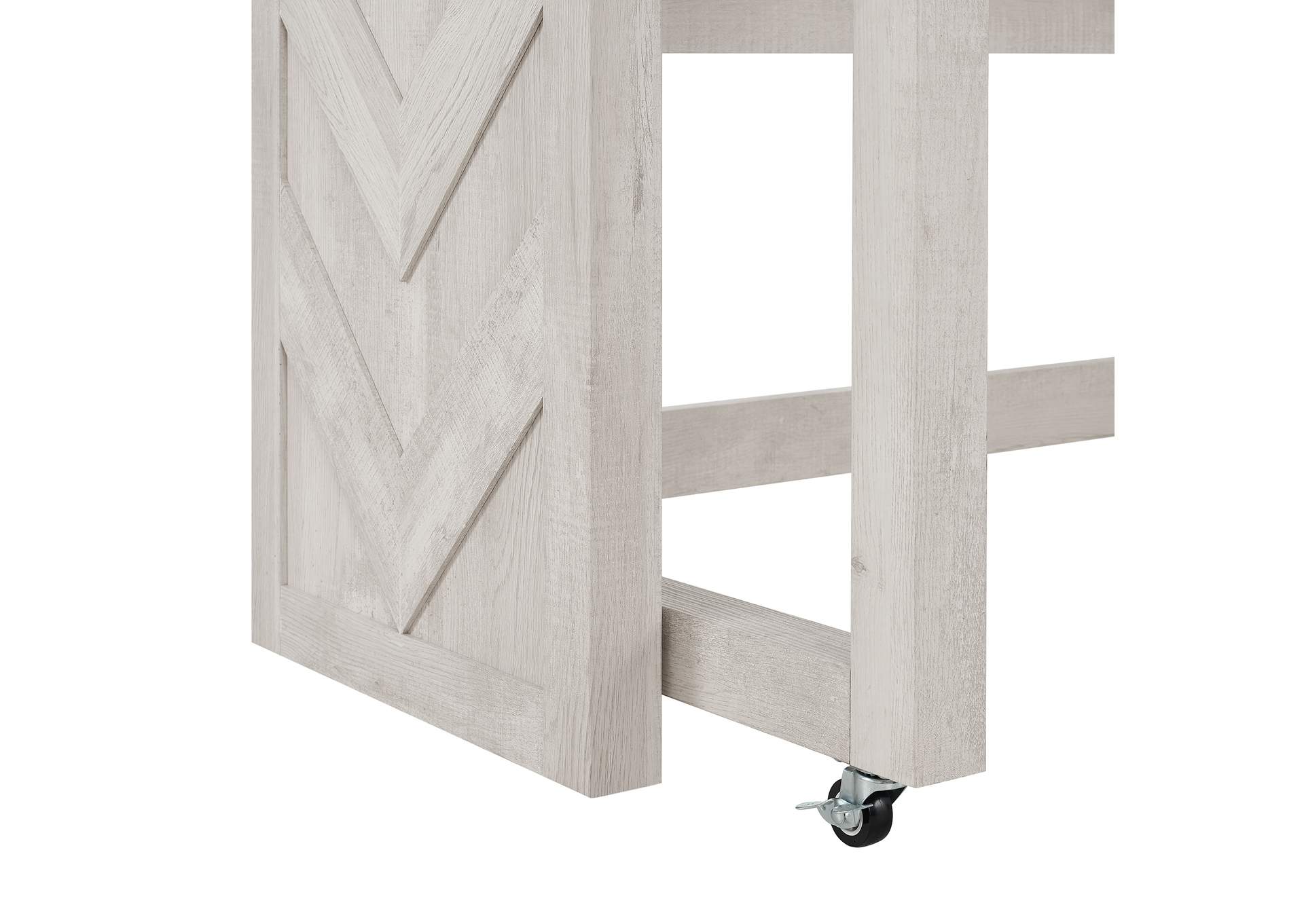 Eleanor Nesting Bar Table Single Pack 2 Tables 3 Stools In White