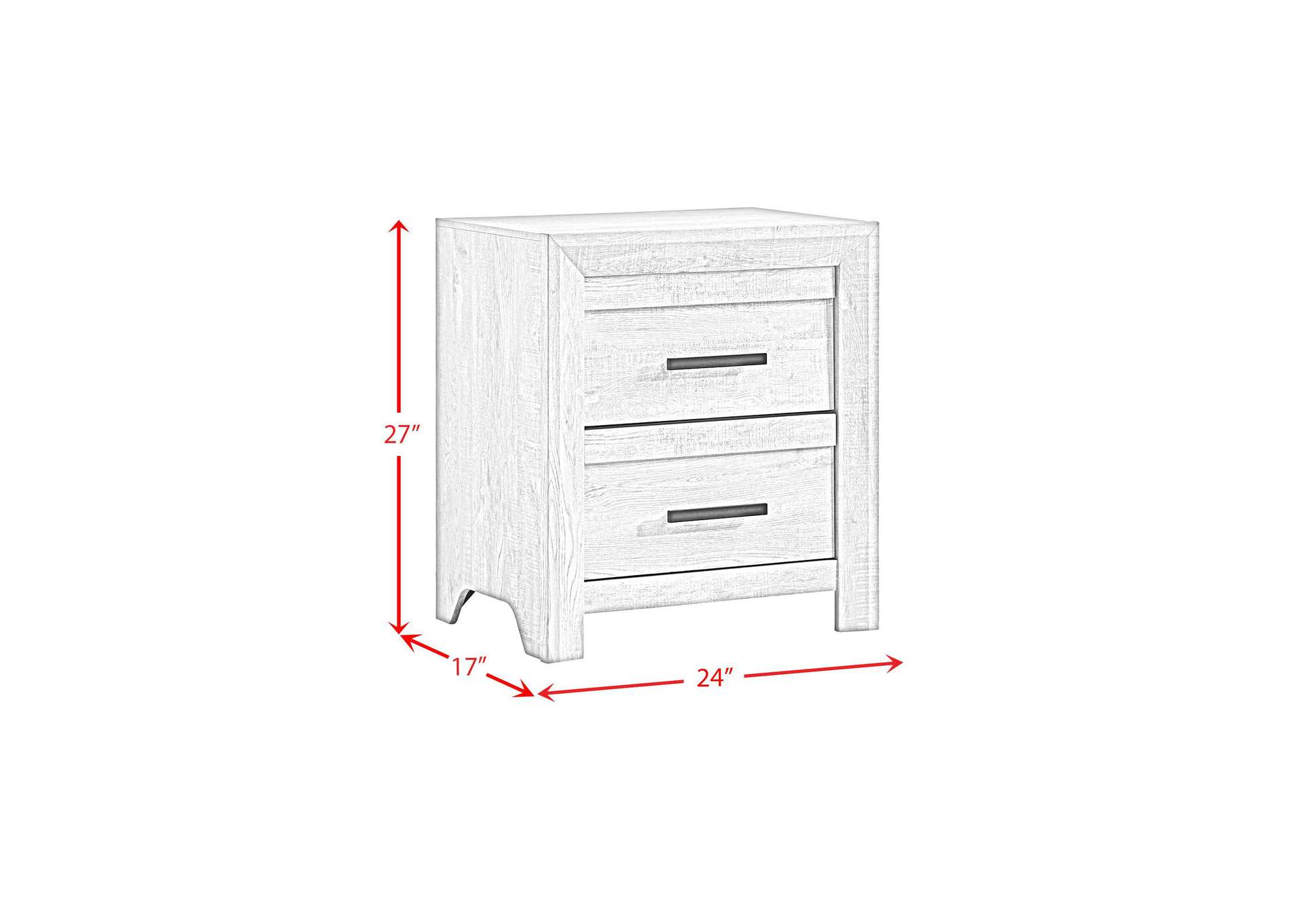 Eleanor 2 - Drawer Nightstand In White image 7