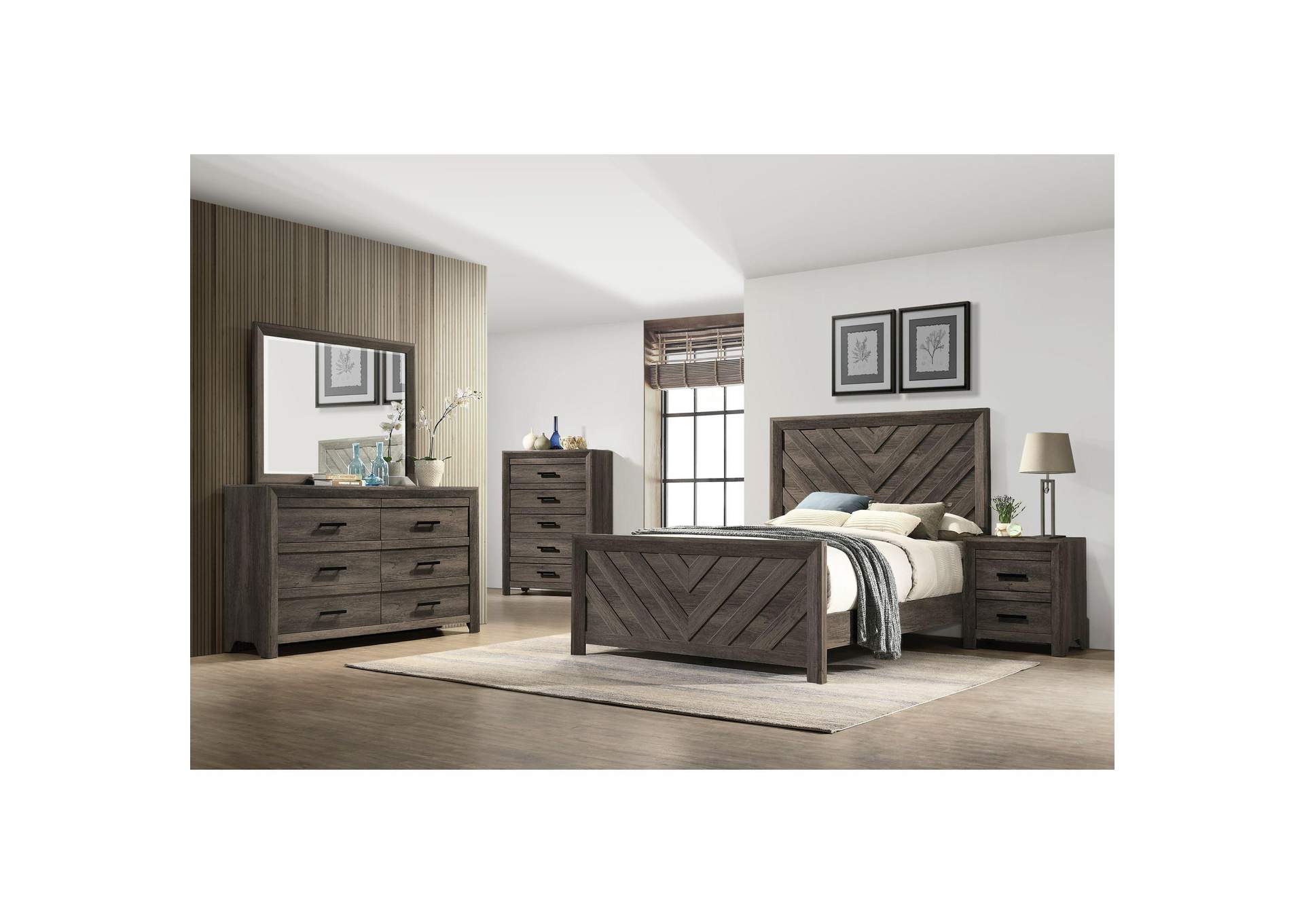 Eleanor 5 - Drawer Chest In Mocha Grey image 1