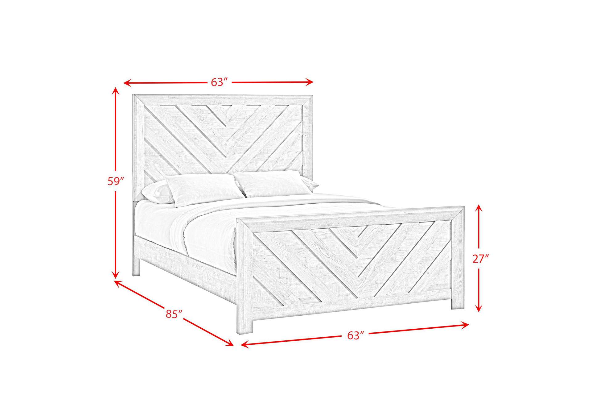 Eleanor Queen Bed In White image 6