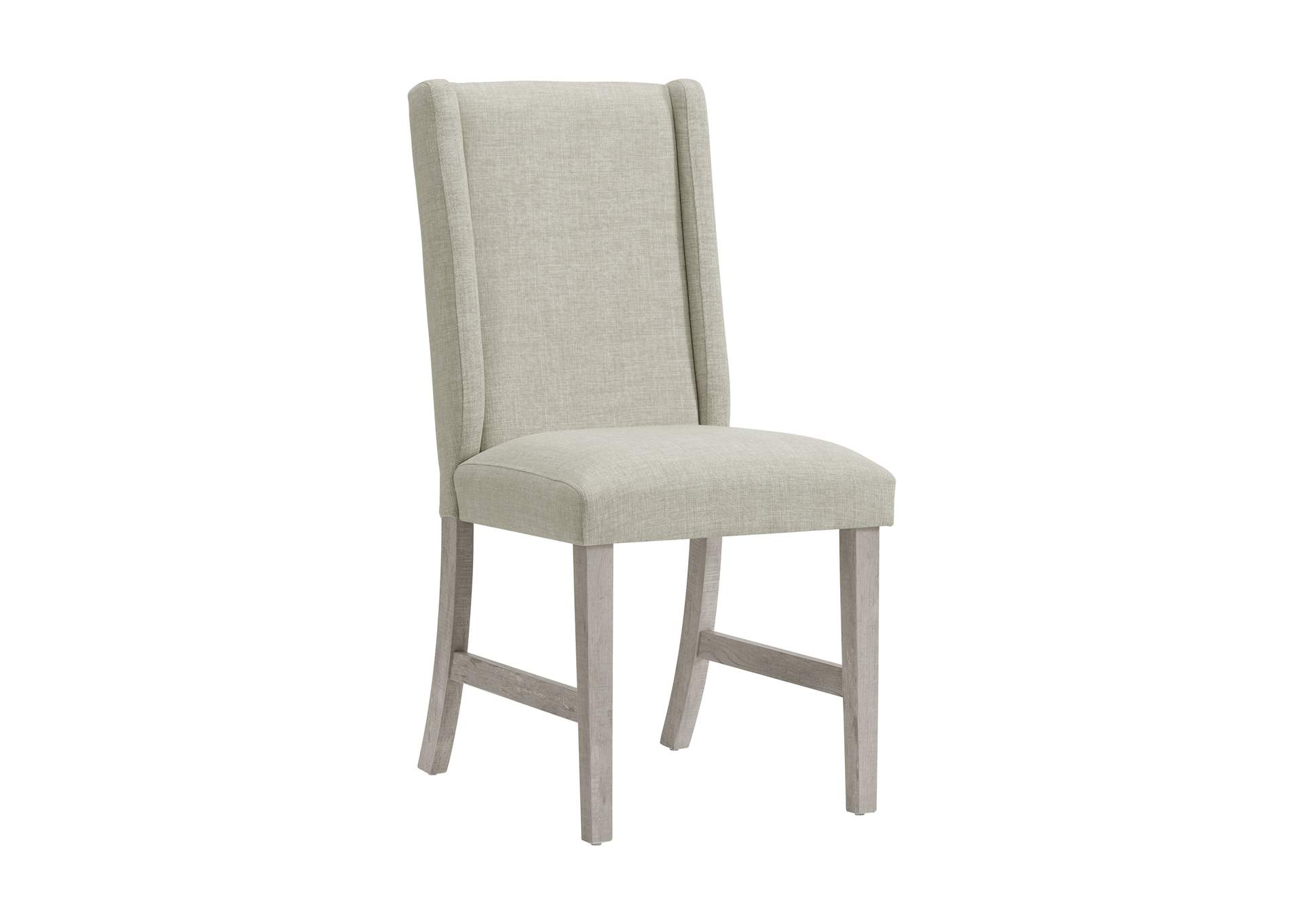 Eleanor Dining Side Chair With Heirloom Fabric In White 2 Per Carton