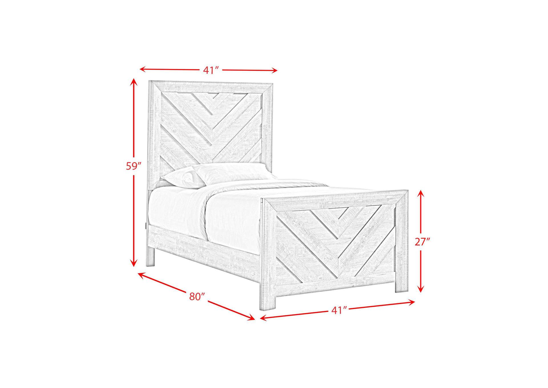 Eleanor Twin Bed In Mocha Grey image 5