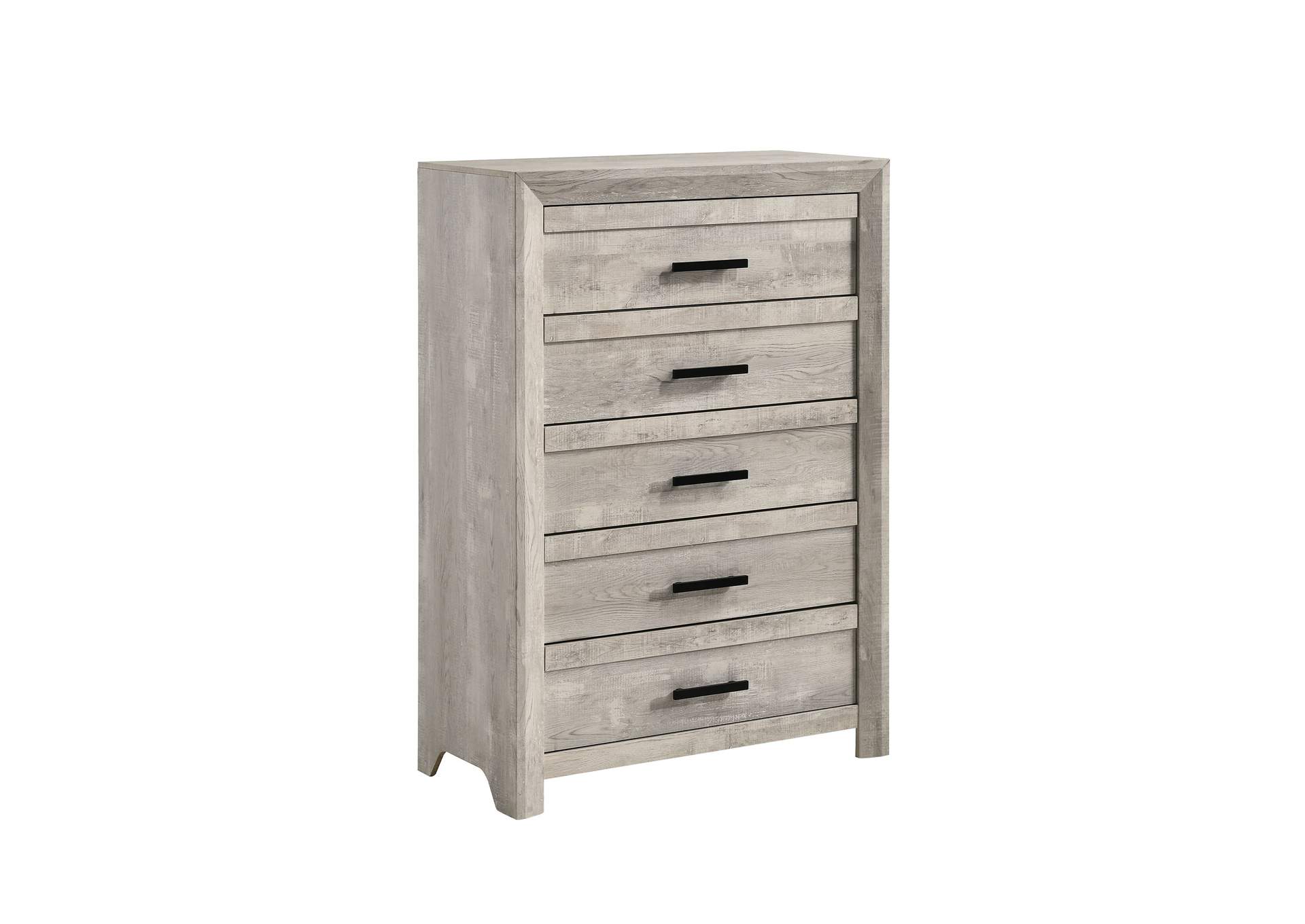 Ellen Queen Panel 5 Piece Bedroom Set In White image 21