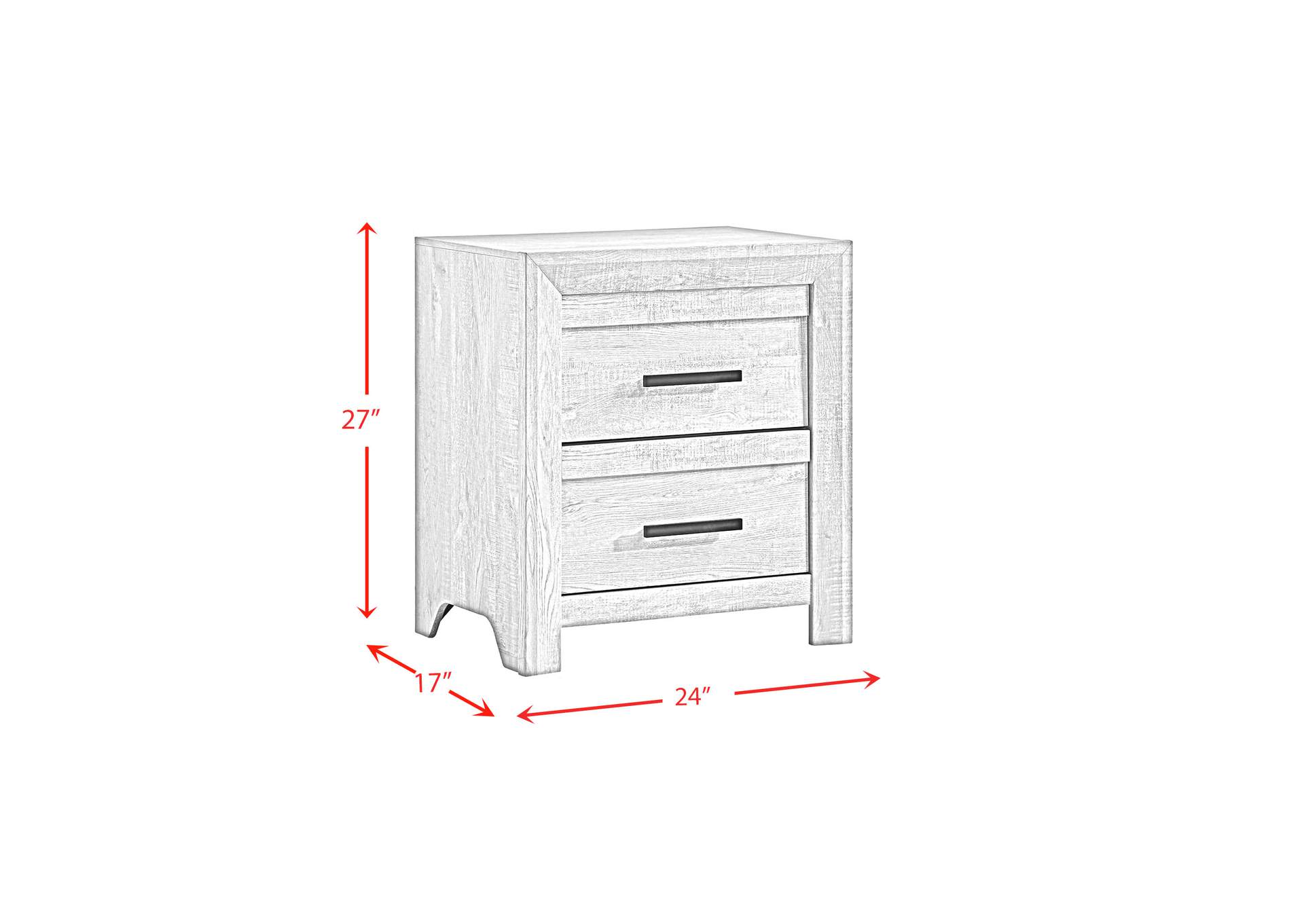 Ellen Queen Panel 5 Piece Bedroom Set In White image 6