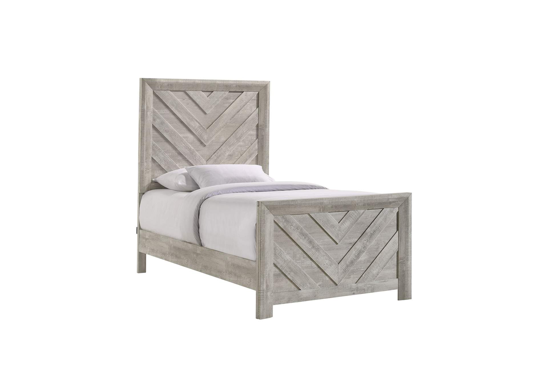 Ellen Twin Panel 3 Piece Bedroom Set In White image 19