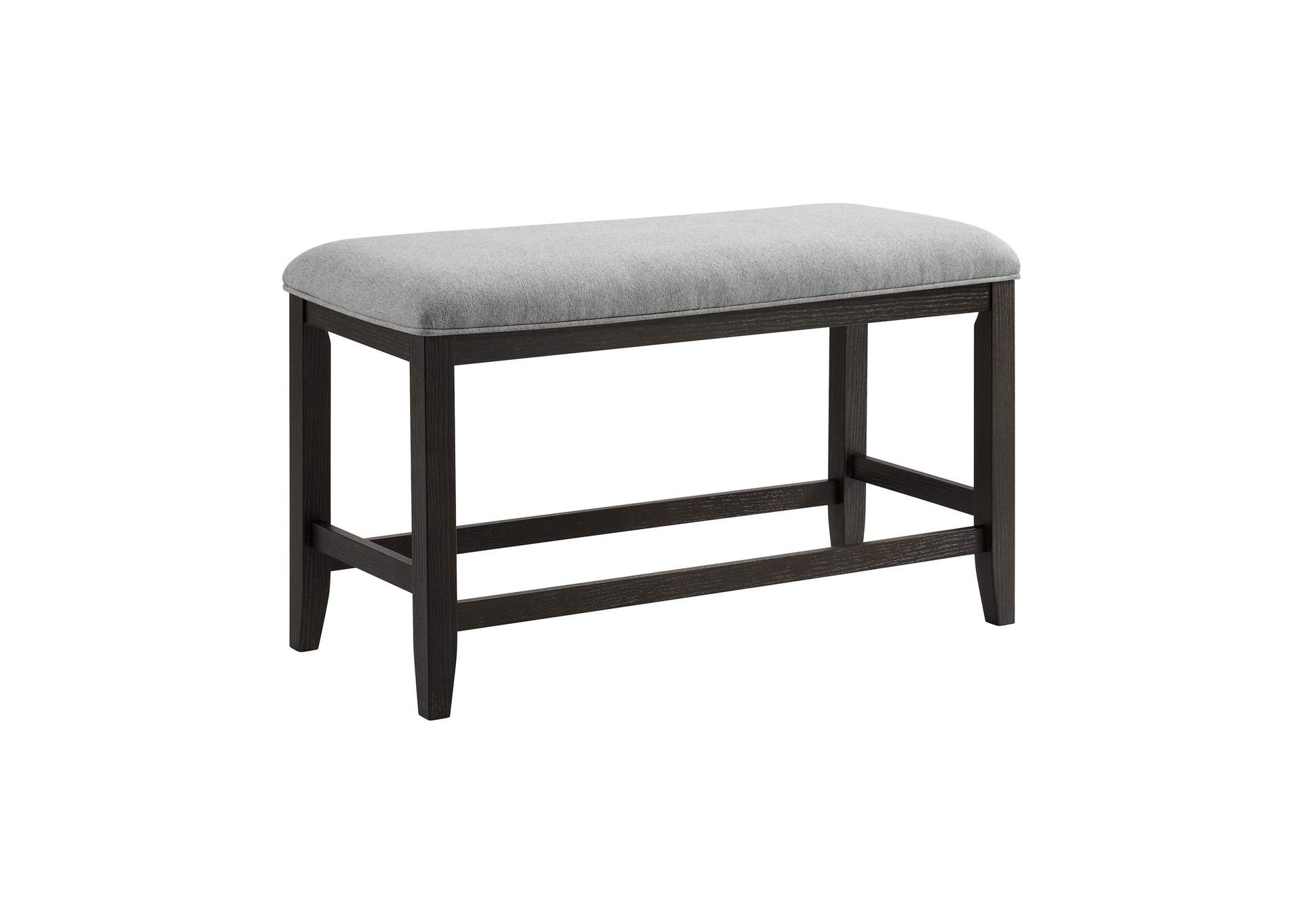Elodie Counter Bench With Grey Fabric In Charcoal image 5