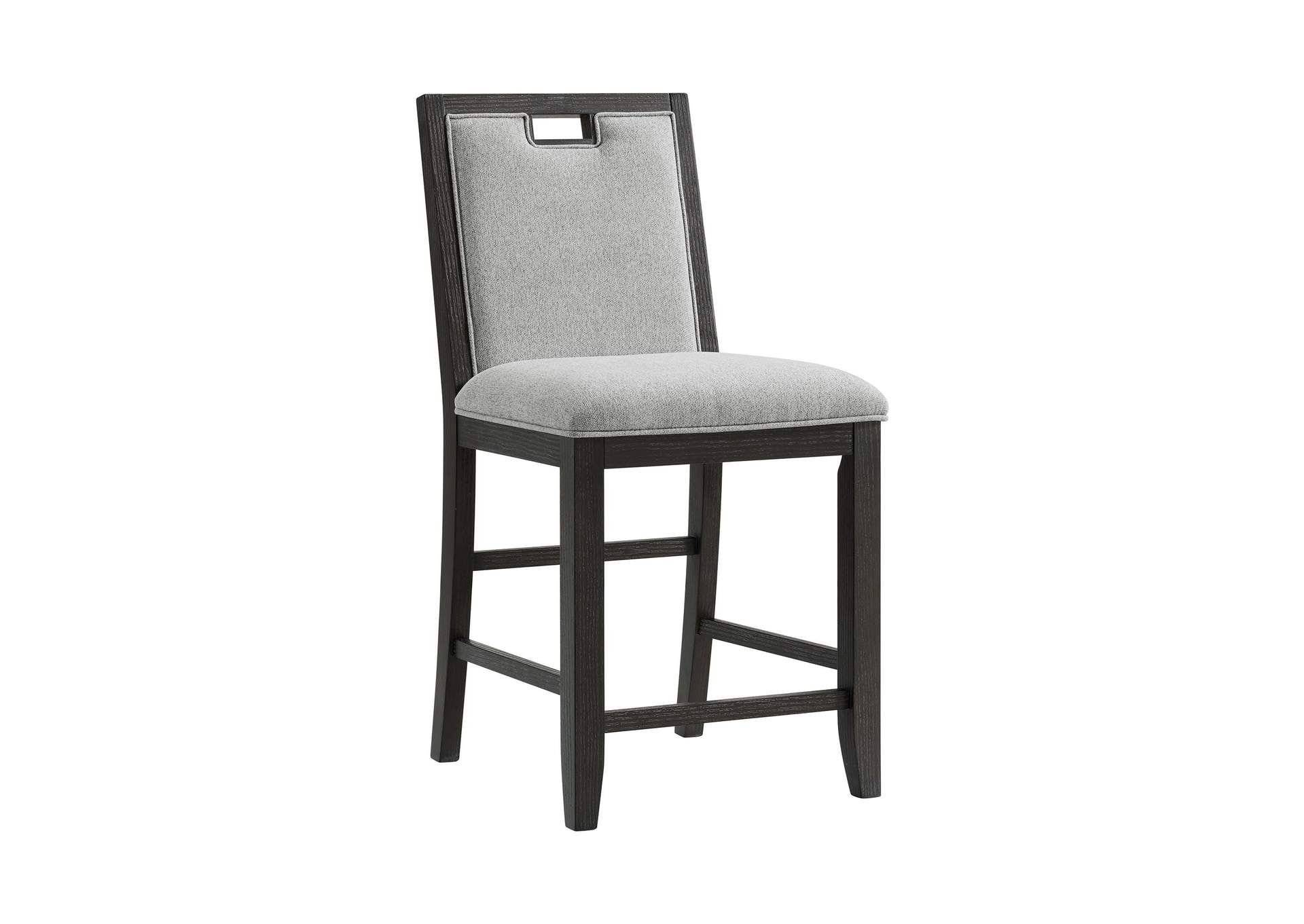 Elodie Counter Chair With Grey Fabric In Charcoal 2 Per Carton image 7