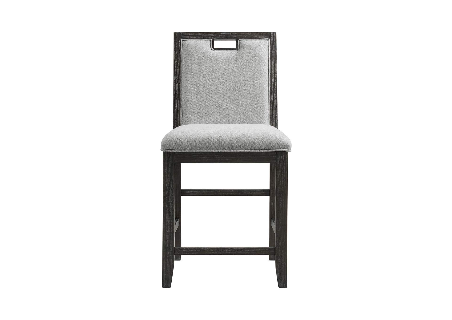 Elodie Counter Chair With Grey Fabric In Charcoal 2 Per Carton image 8