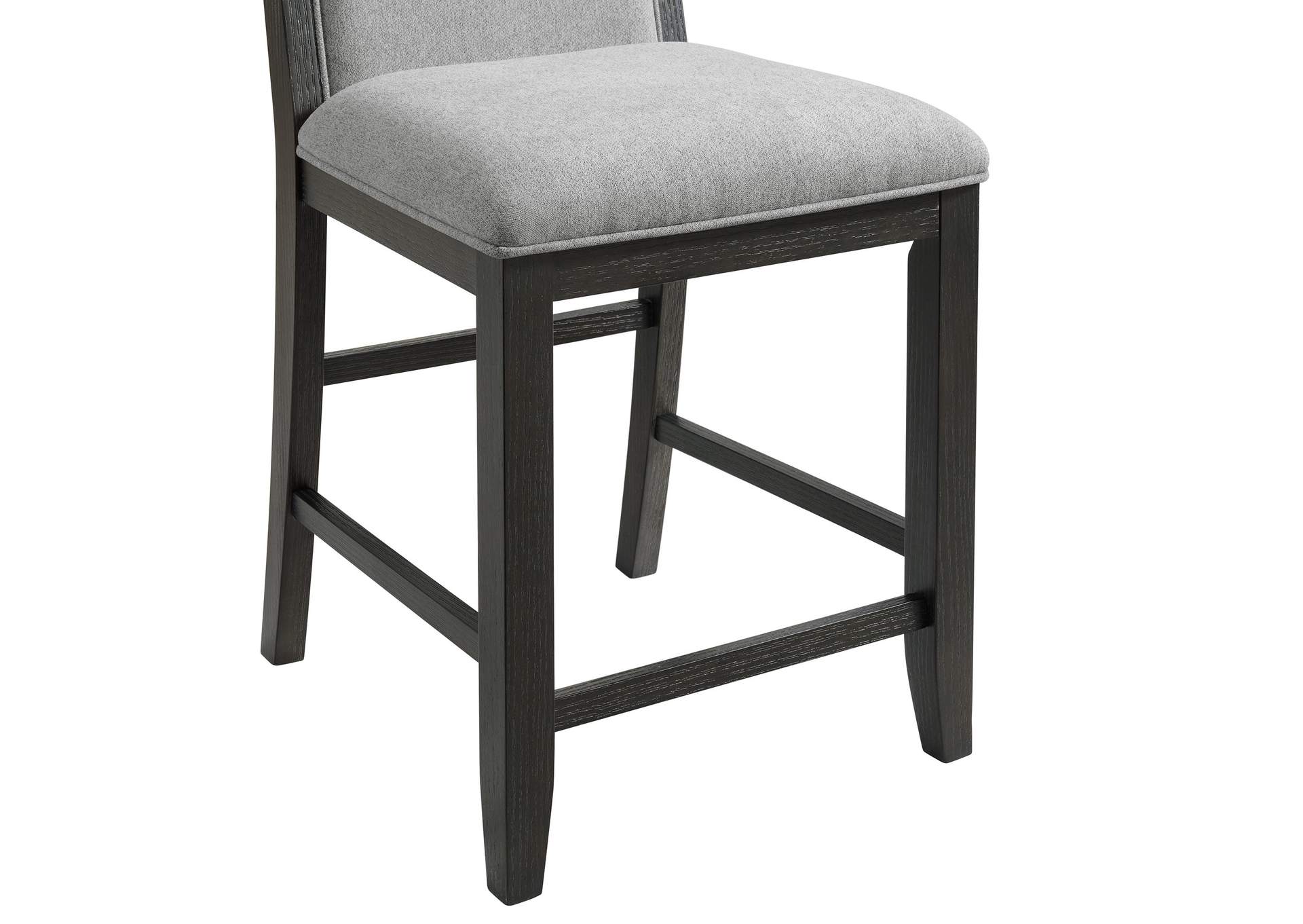Elodie Counter Chair With Grey Fabric In Charcoal 2 Per Carton image 5