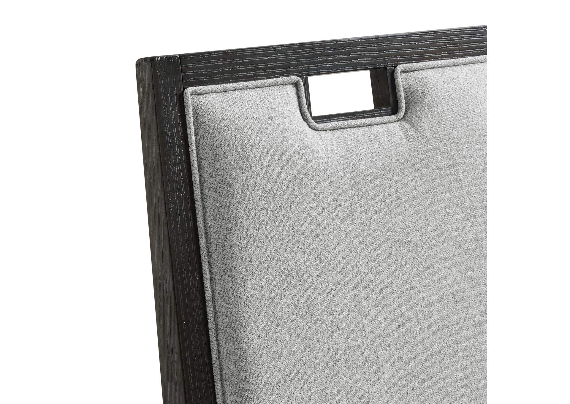 Elodie Counter Chair With Grey Fabric In Charcoal 2 Per Carton image 4