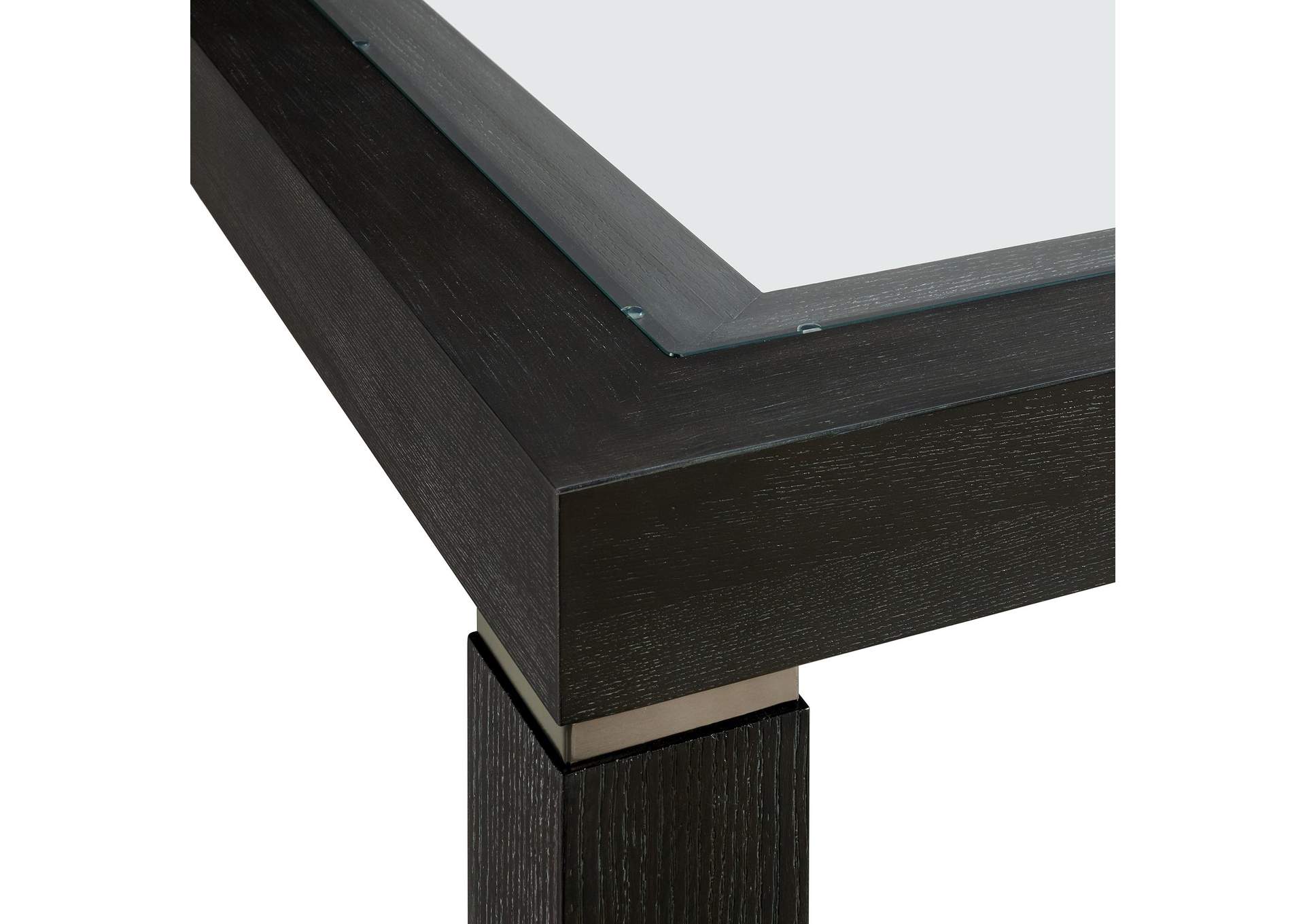 Elodie Counter Table With Glass In Charcoal image 3