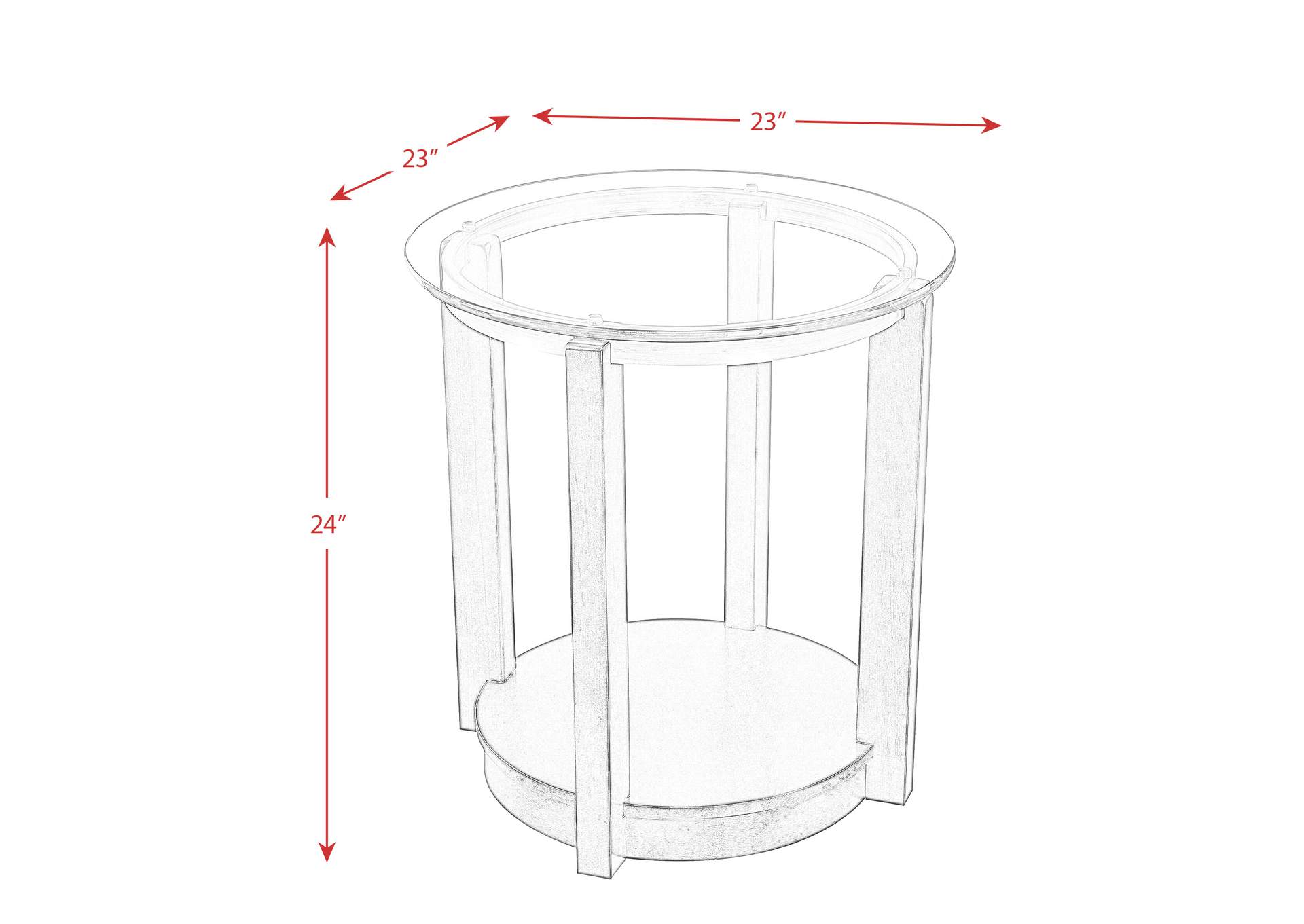 Elsa 2 Piece Occasional Table Set - Coffee Table End Table
