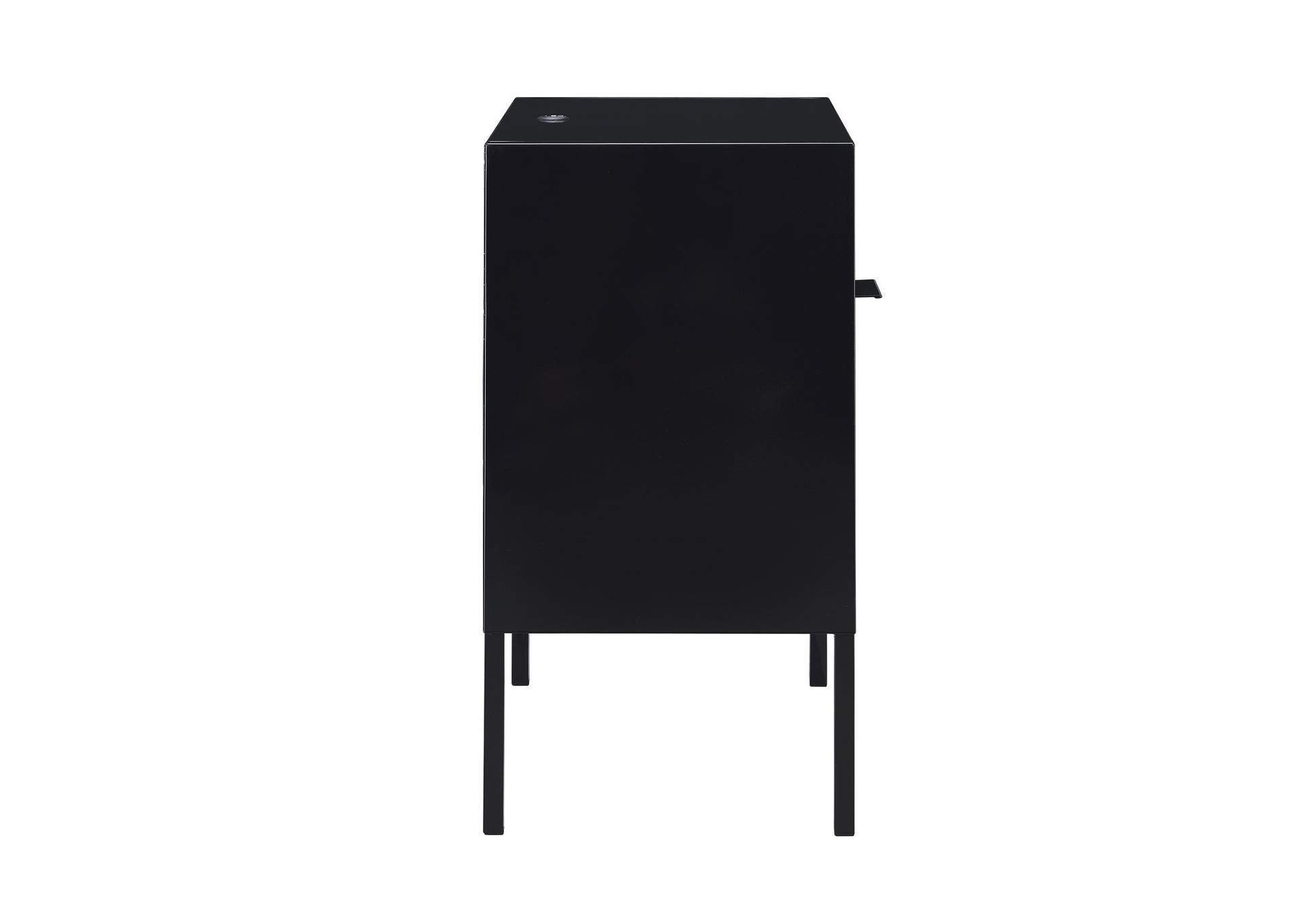 Ember Nightstand C - 1094 Black Nightstand With USB image 12