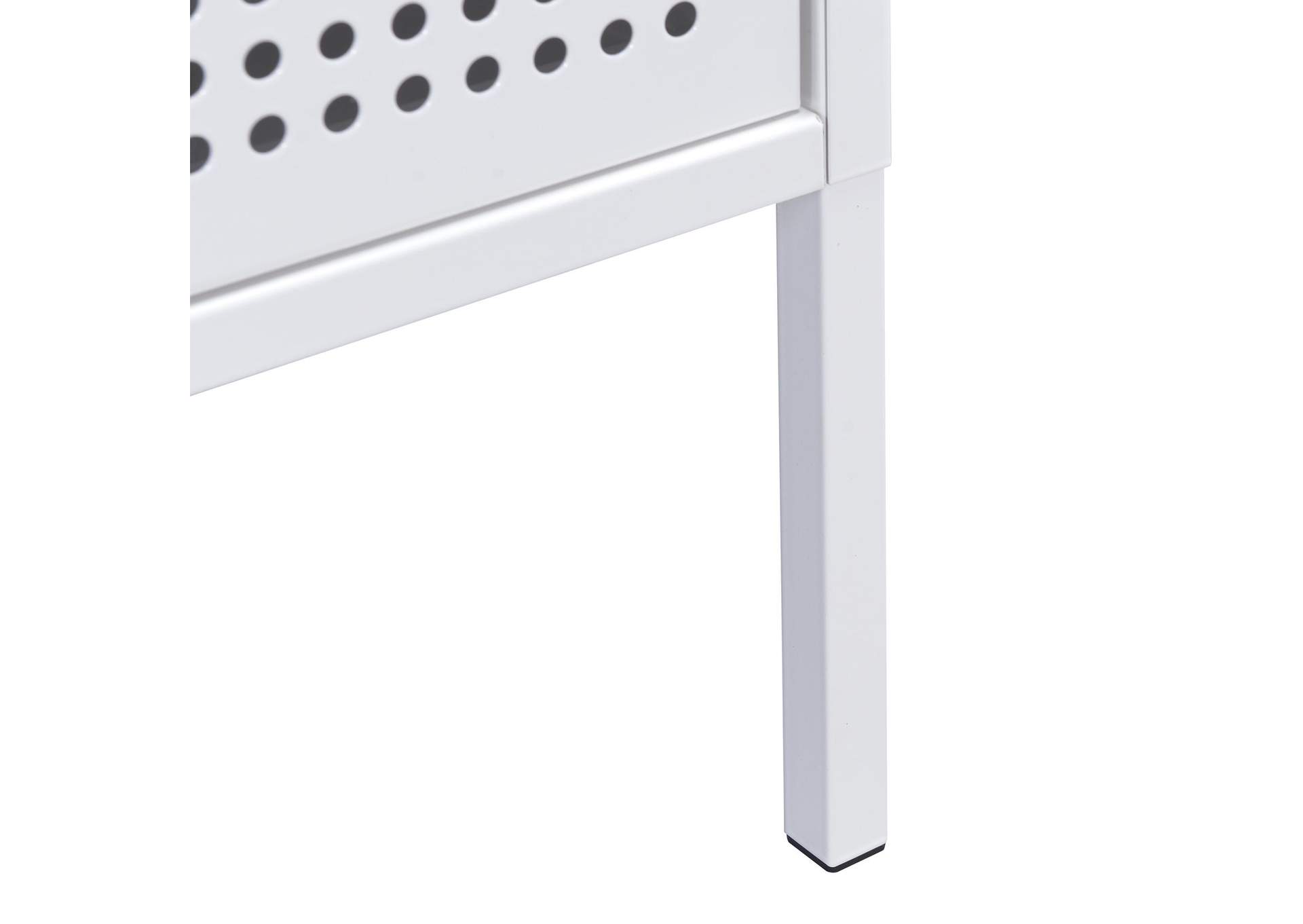 Ember Nightstand C - 1094 White Nightstand With USB image 7