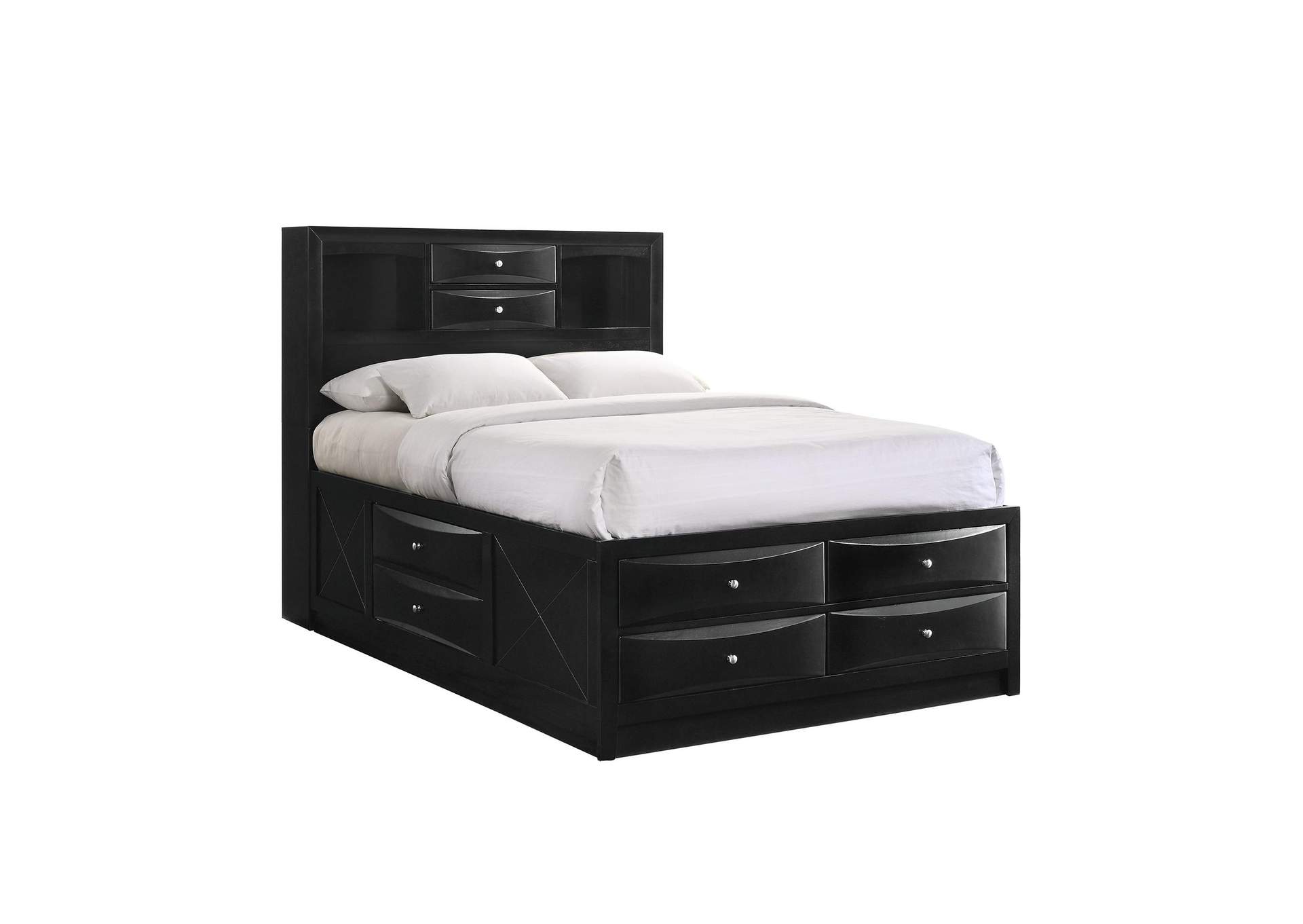 Emily Queen Storage Bed In Black image 5