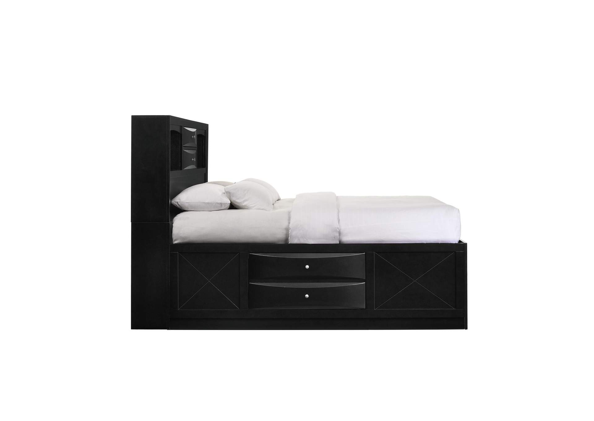 Emily Queen Storage Bed In Black image 8