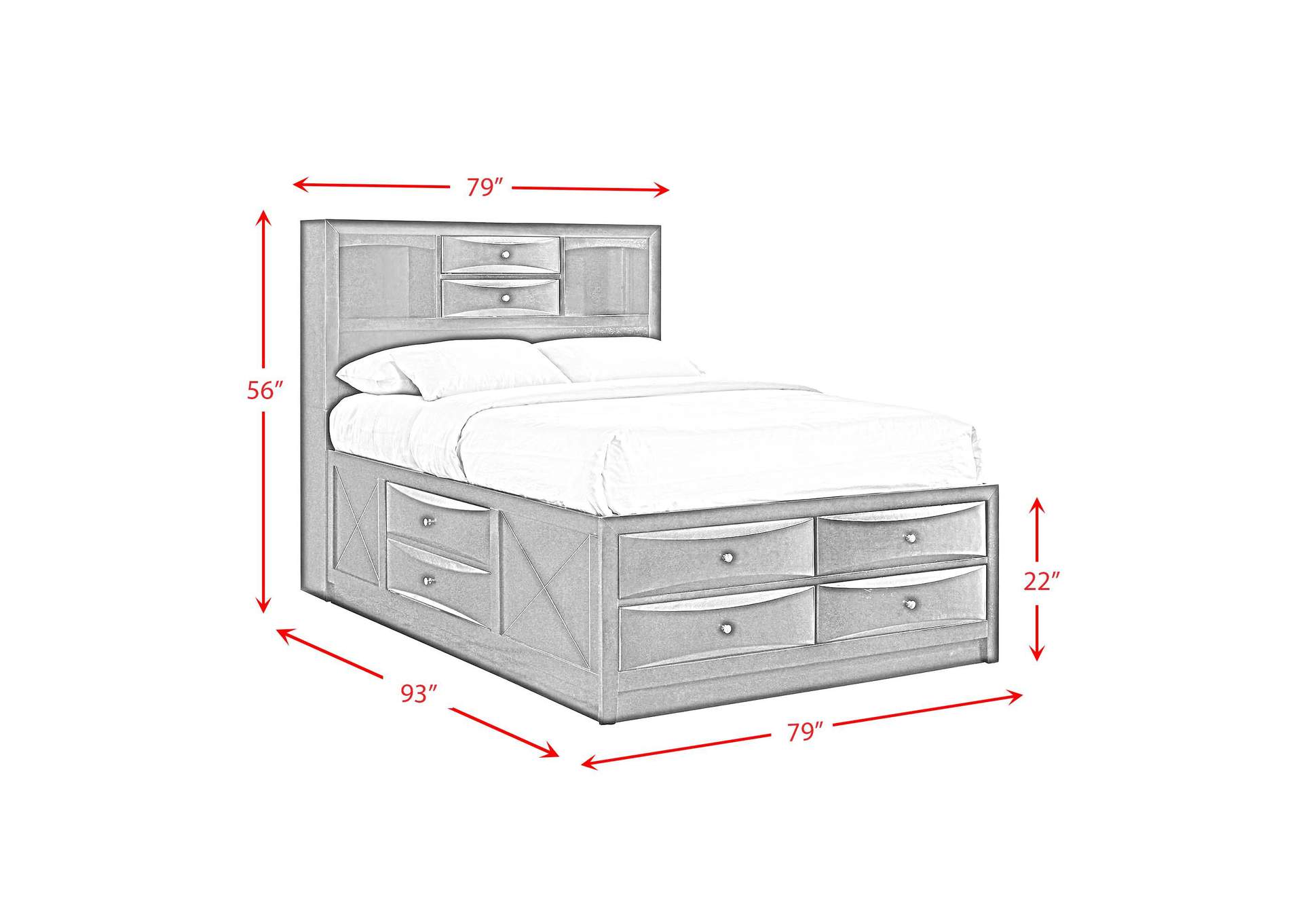 Emily King Storage Bed image 3