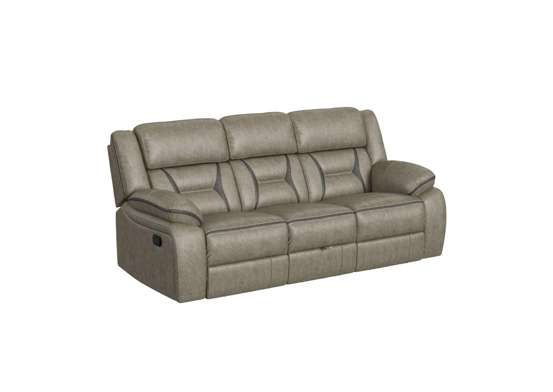 Engage Motion Sofa With Ddt Drawer And Pws In Corral Grey